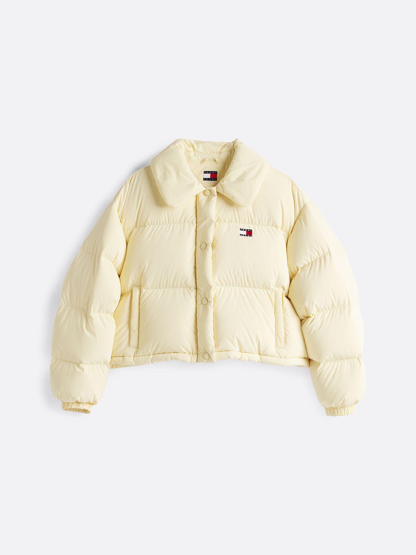 Parka Cropped Acolchada Con Logo Amarillo Tommy Jeans-5