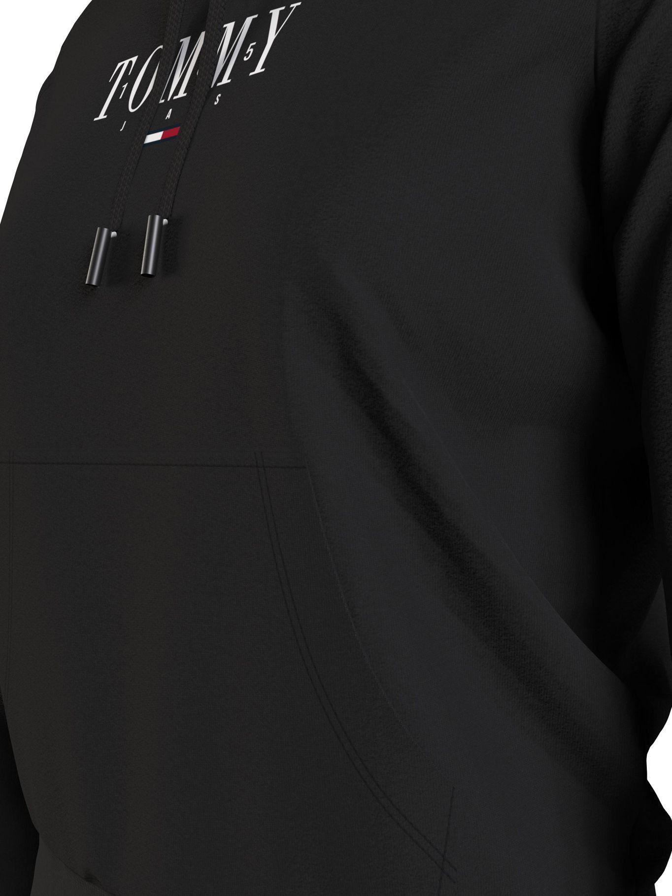 Polerón Essential Hoodie Negro Tommy Jeans JN2-4