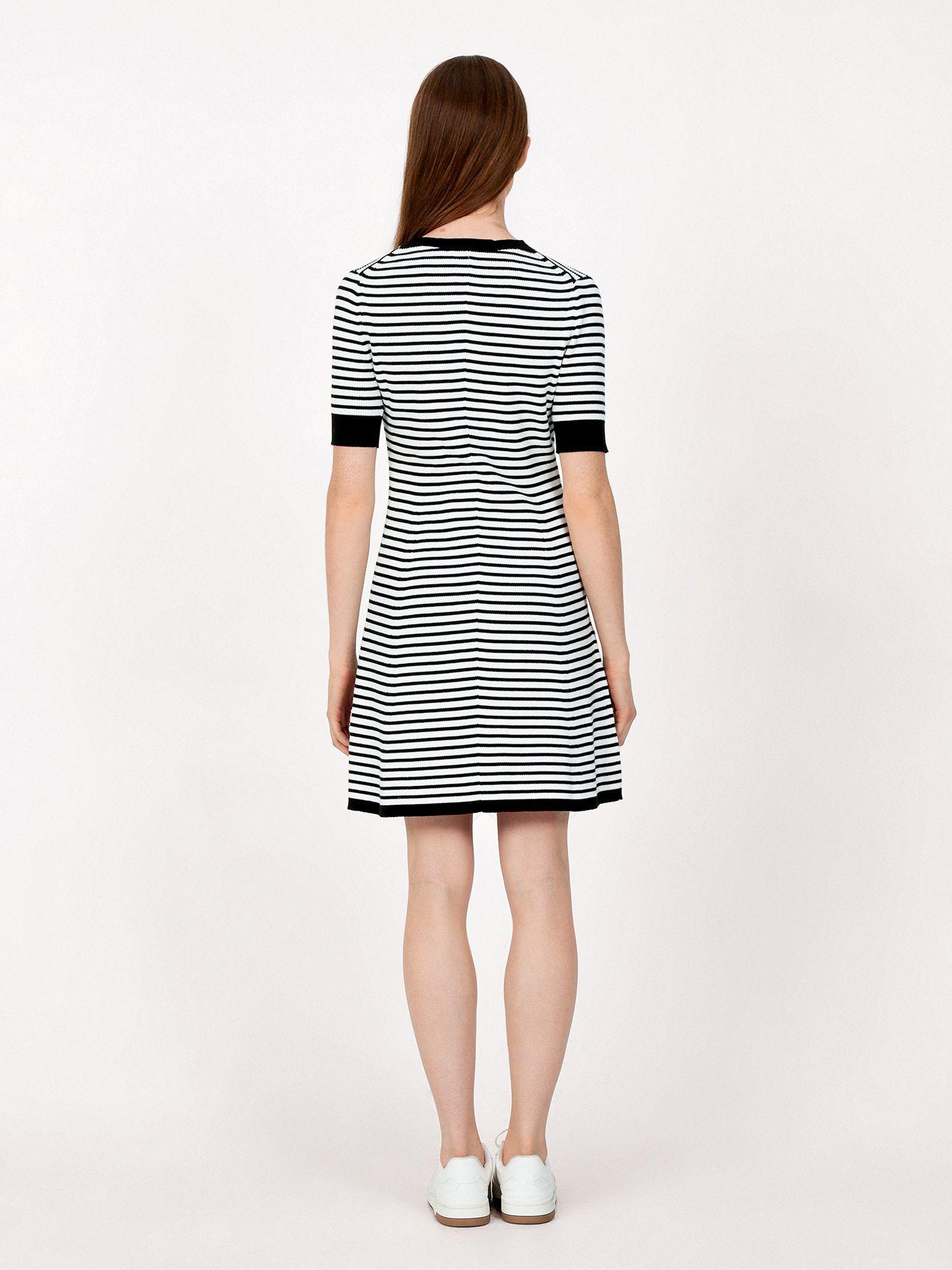 Vestido De Rayas Con Logo Negro Tommy Hilfiger-2