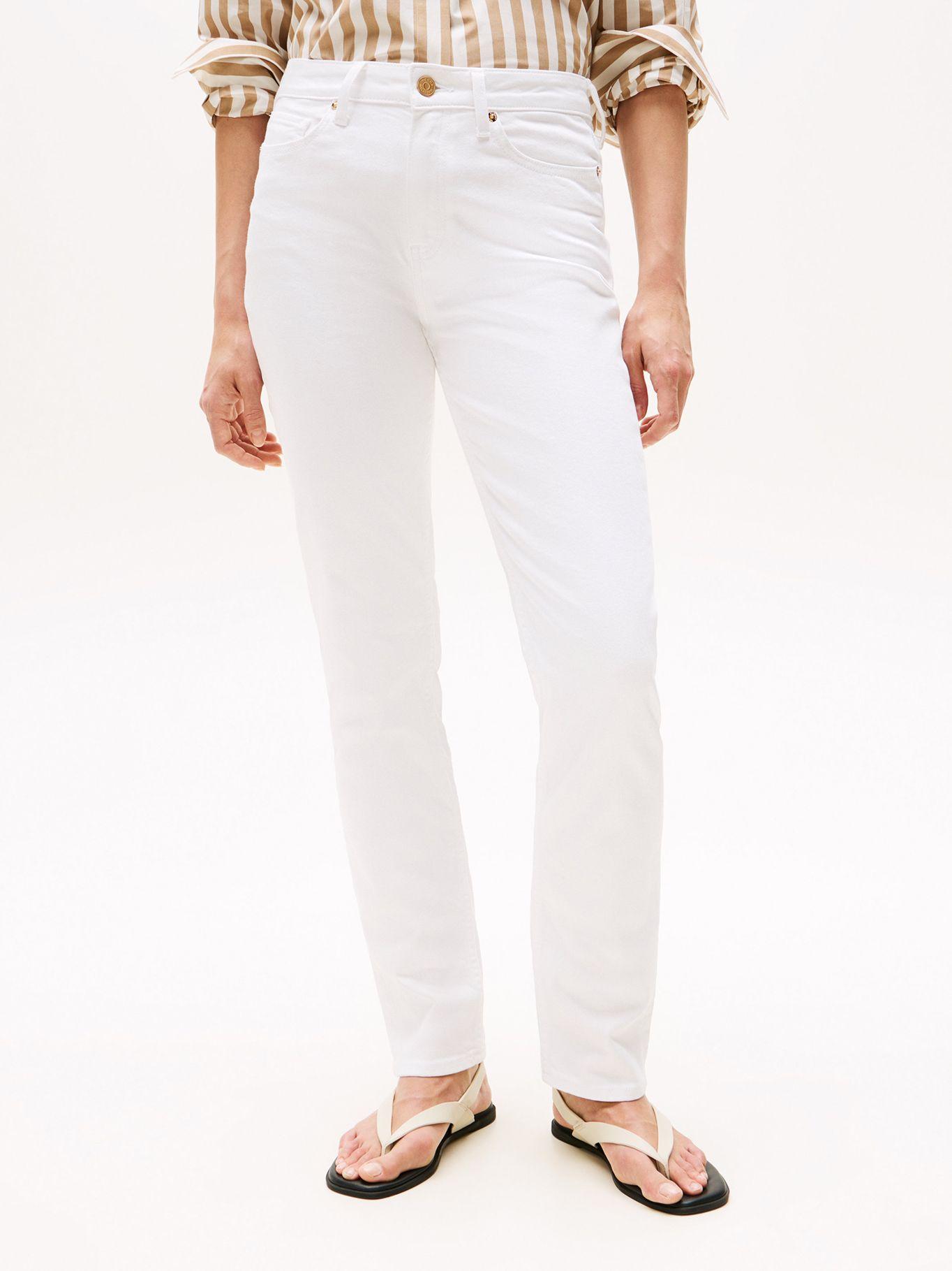 Jeans Denim De Corte Slim Blanco Tommy Hilfiger-1