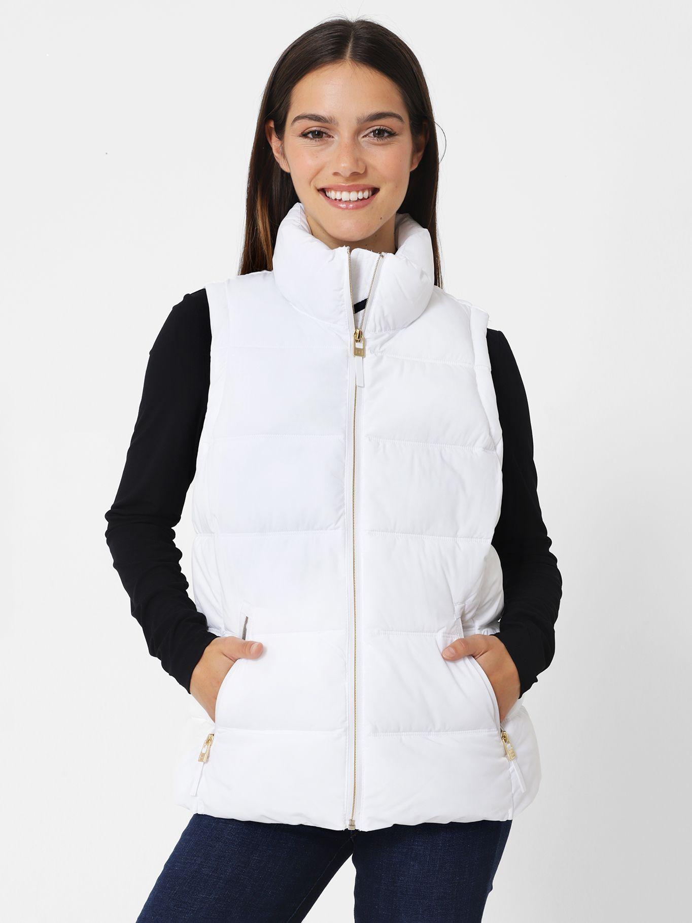 PARKA VEST CIERRE Y LOGO BLANCO TOMMY HILFIGER-0
