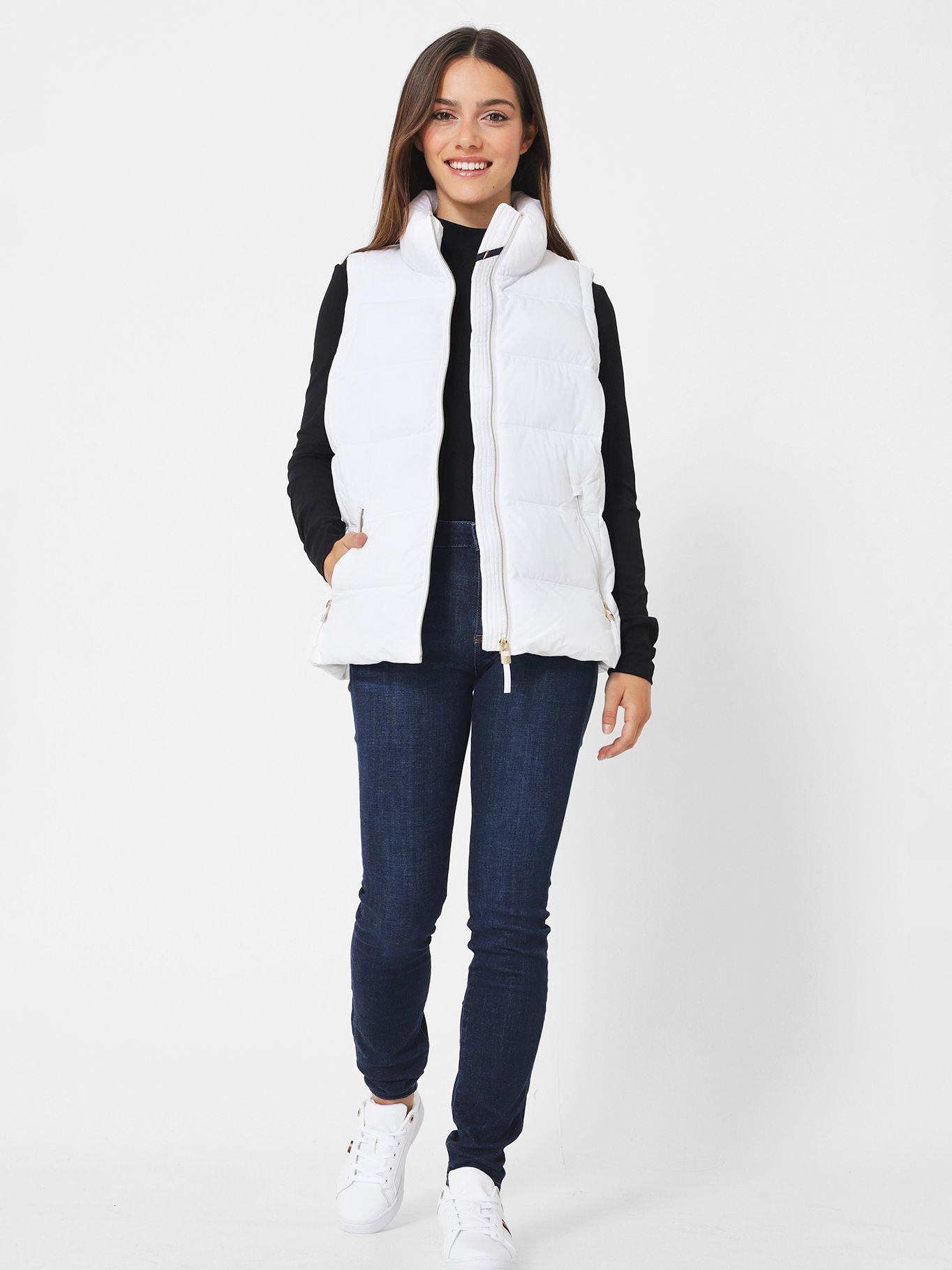 PARKA VEST CIERRE Y LOGO BLANCO TOMMY HILFIGER-1