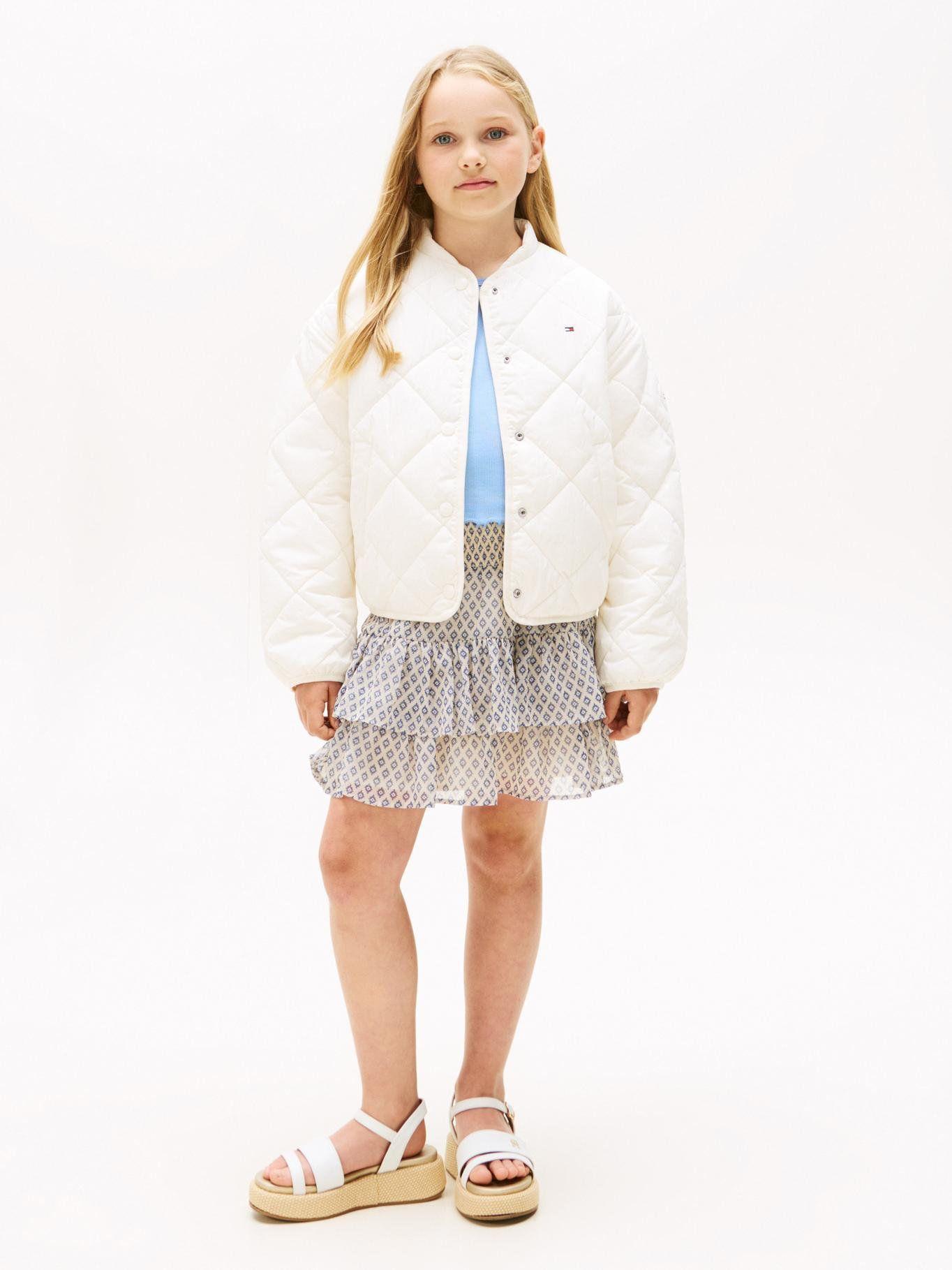 Chaqueta Quiletd Con Logo Bordado Blanco Tommy Hilfiger-1