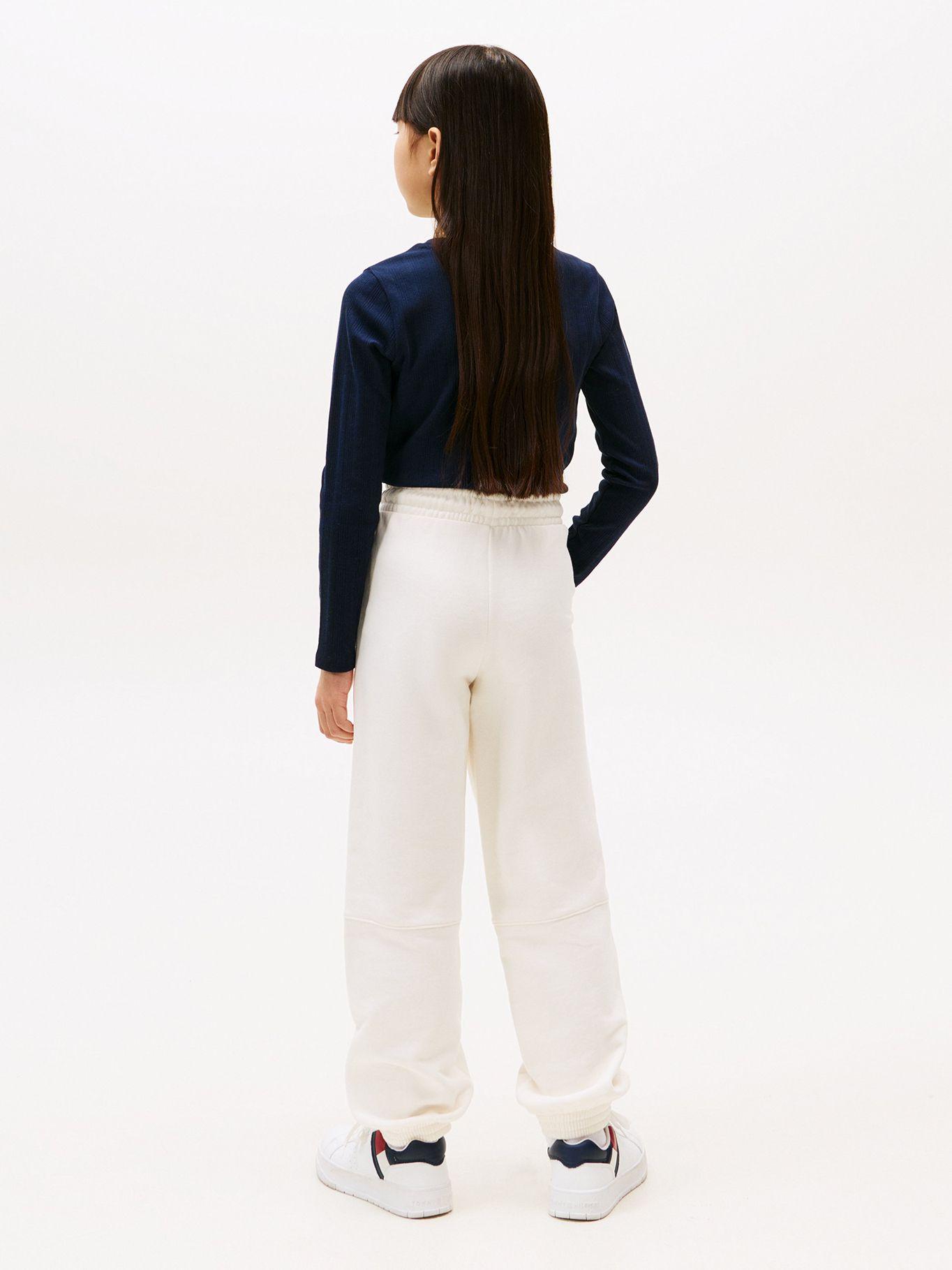 Joggers Con Logo Texturizado Blanco Tommy Hilfiger-2