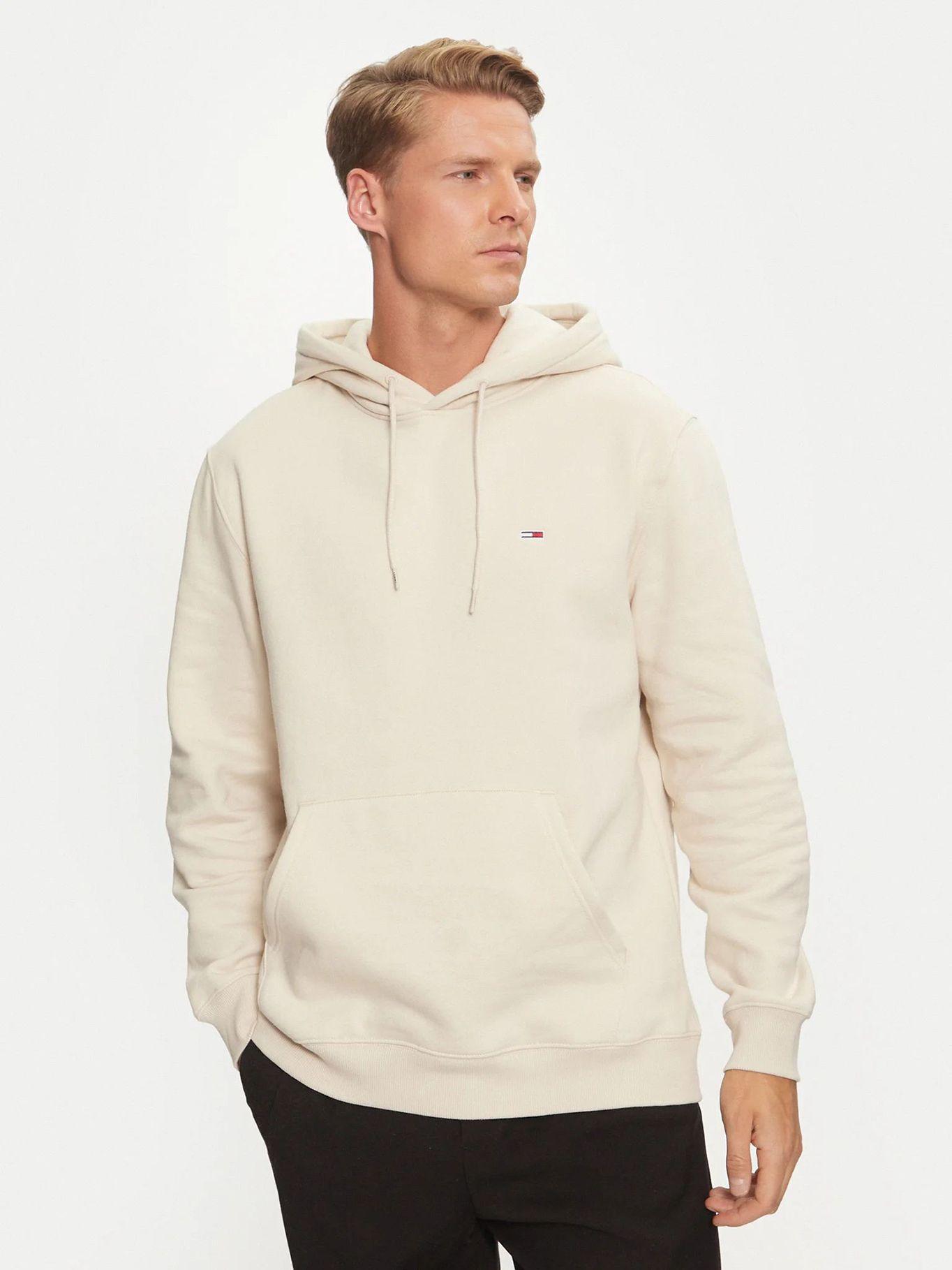 Polerón Hoodie Solid Con Logo Beige Tommy Jeans-0