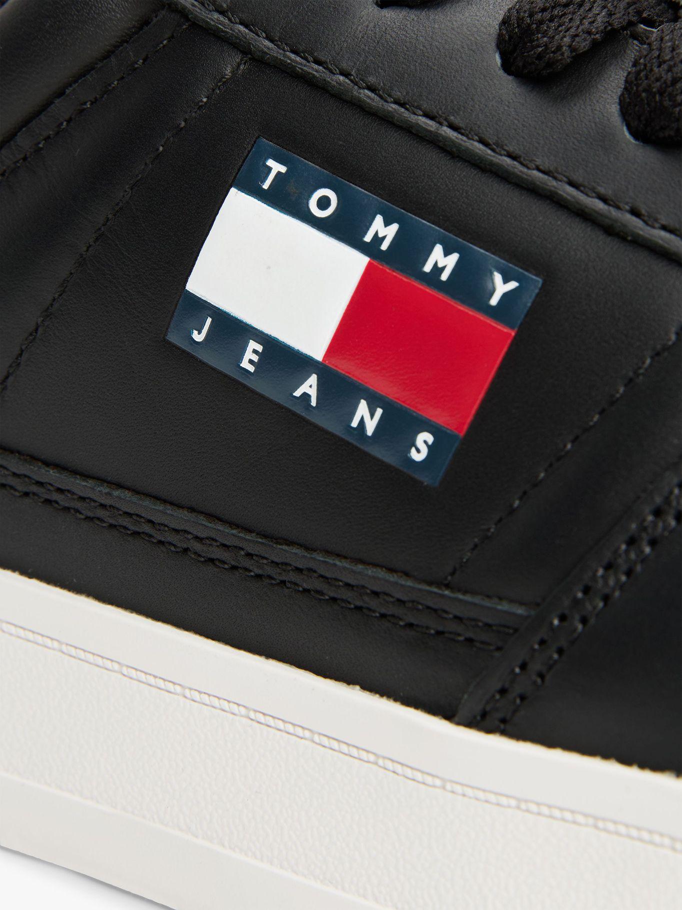 Zapatillas The Greenwich Essential De Cuero Negro Tommy Jeans-6