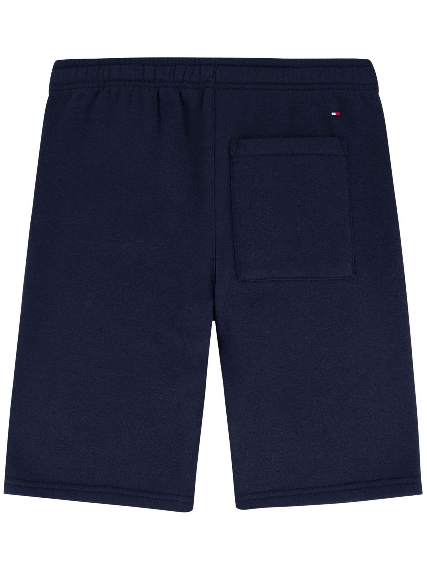 Shorts De Algodón Con Logo Azul Tommy Hilfiger-1