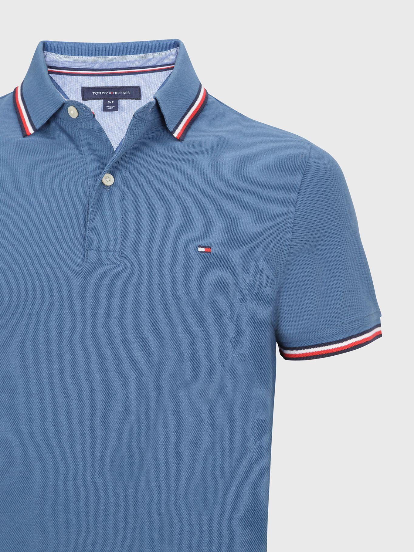 Polo Basica De Algodón Azul Tommy Hilfiger-2