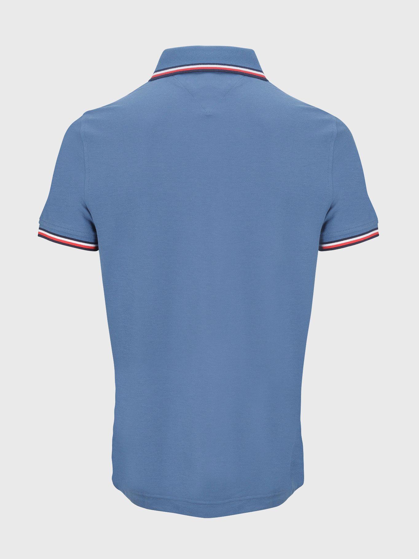 Polo Basica De Algodón Azul Tommy Hilfiger-1
