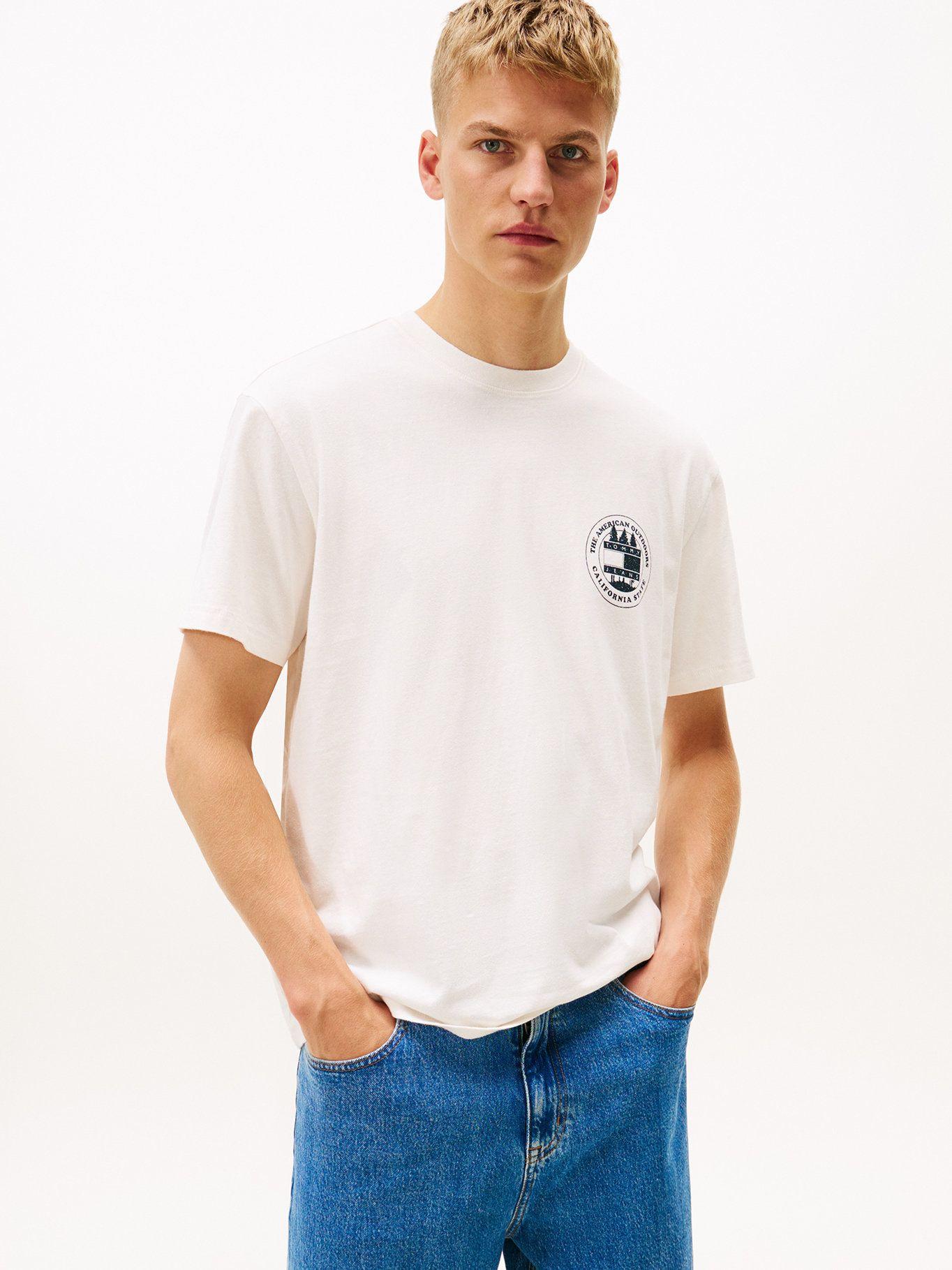 Polera Con Logo Relaxed Fit Tommy Jeans Blanco-0