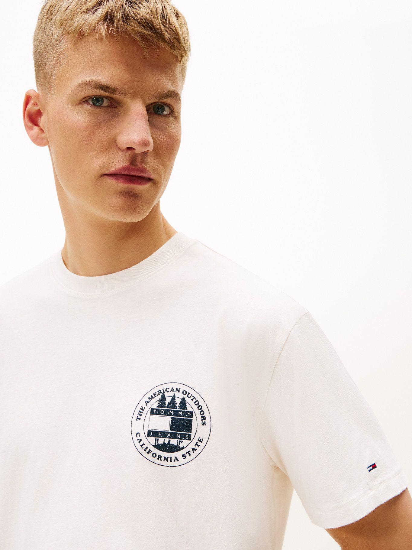 Polera Con Logo Relaxed Fit Tommy Jeans Blanco-3