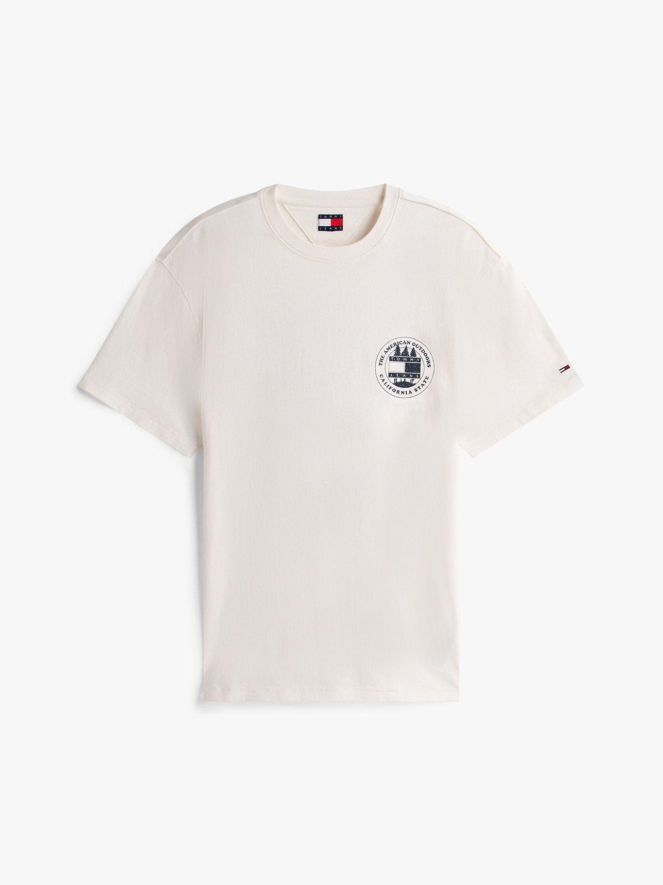 Polera Con Logo Relaxed Fit Tommy Jeans Blanco-4