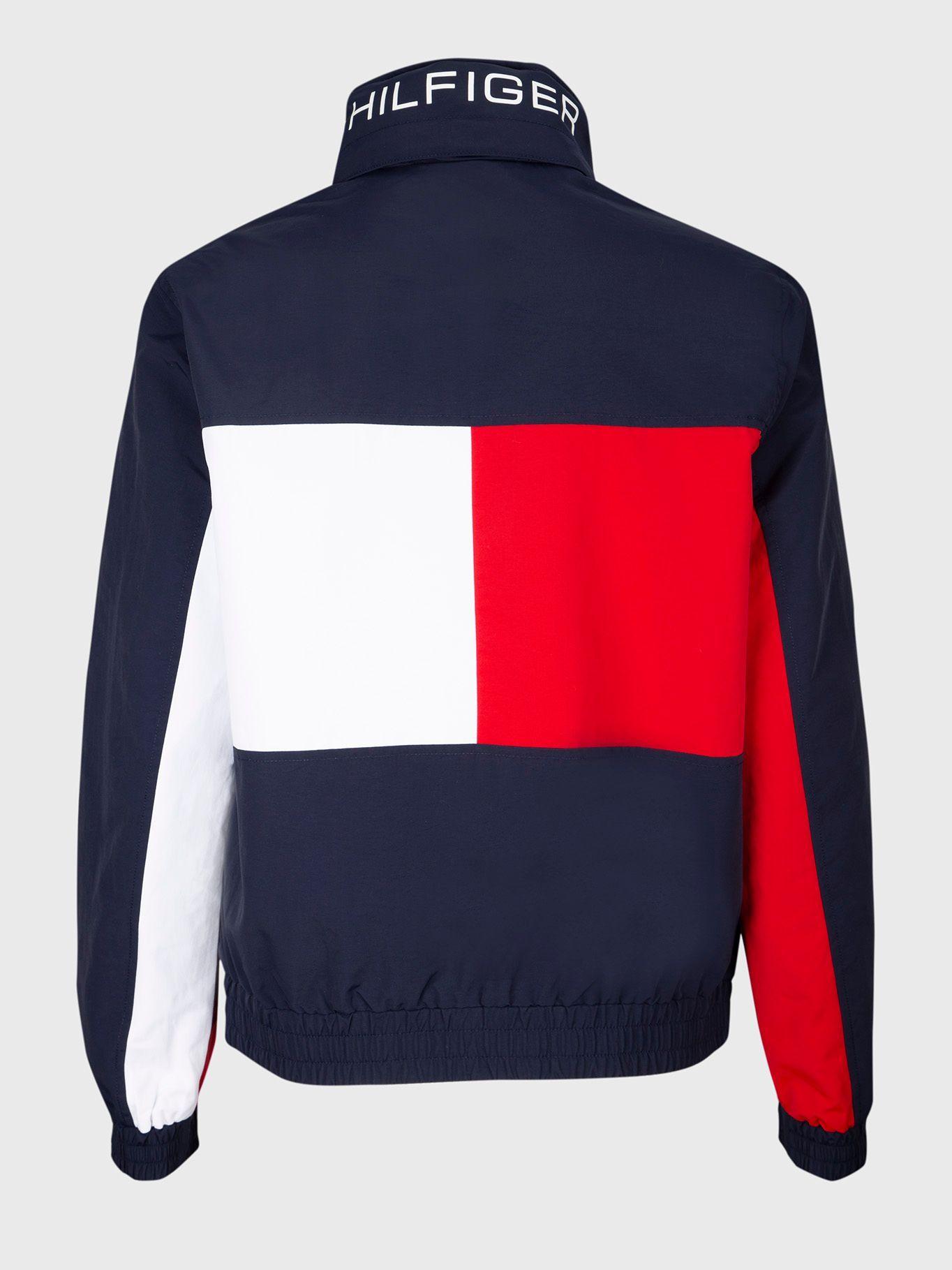 Cortaviento Tiffany Flag Logo Azul Tommy Hilfiger-1