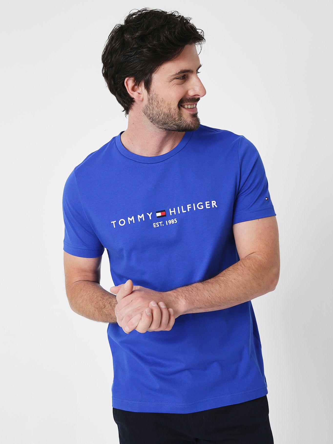 Polera Im Logo Slim Fit Azul Tommy Hilfiger-0