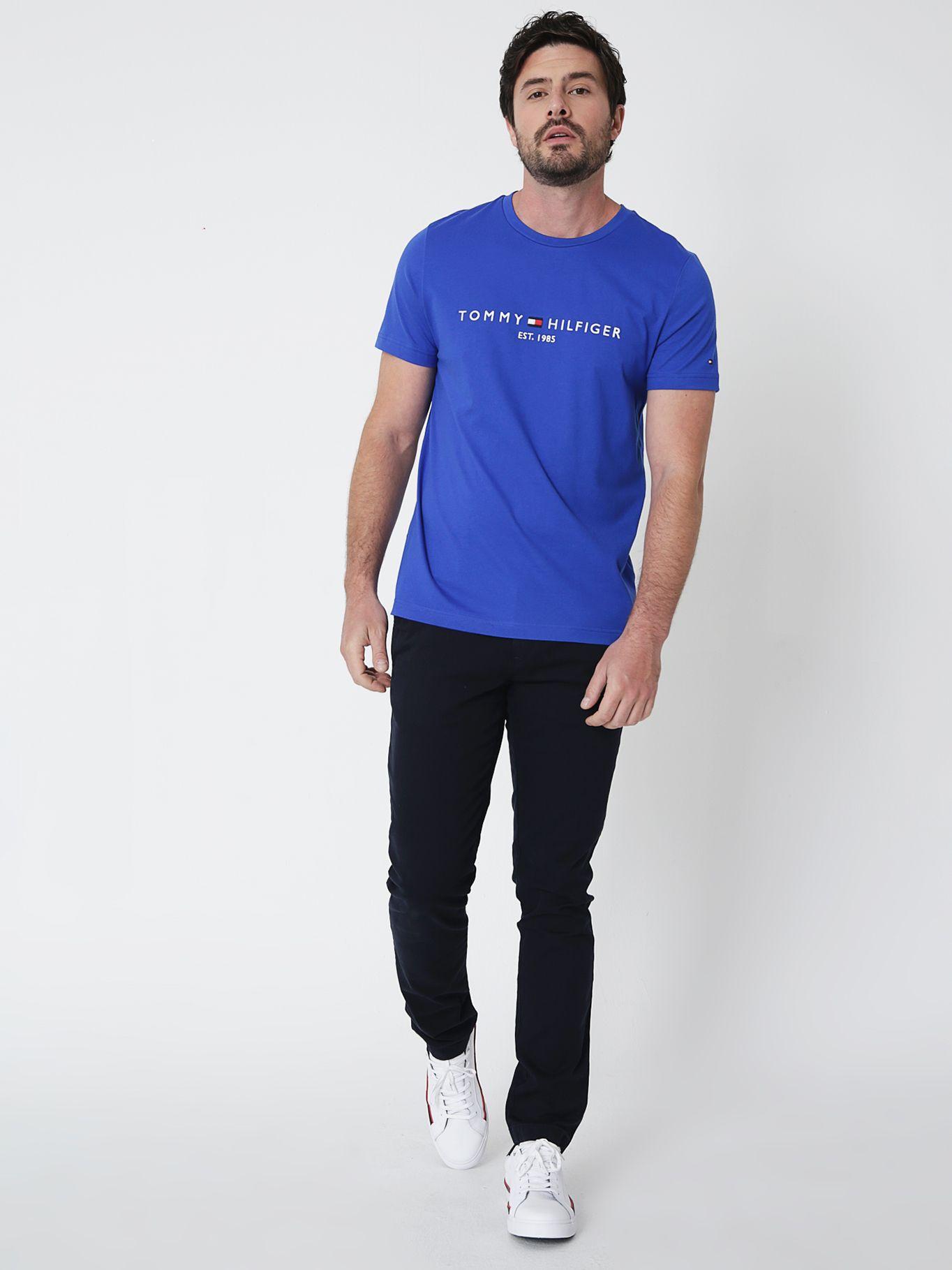 Polera Im Logo Slim Fit Azul Tommy Hilfiger-2