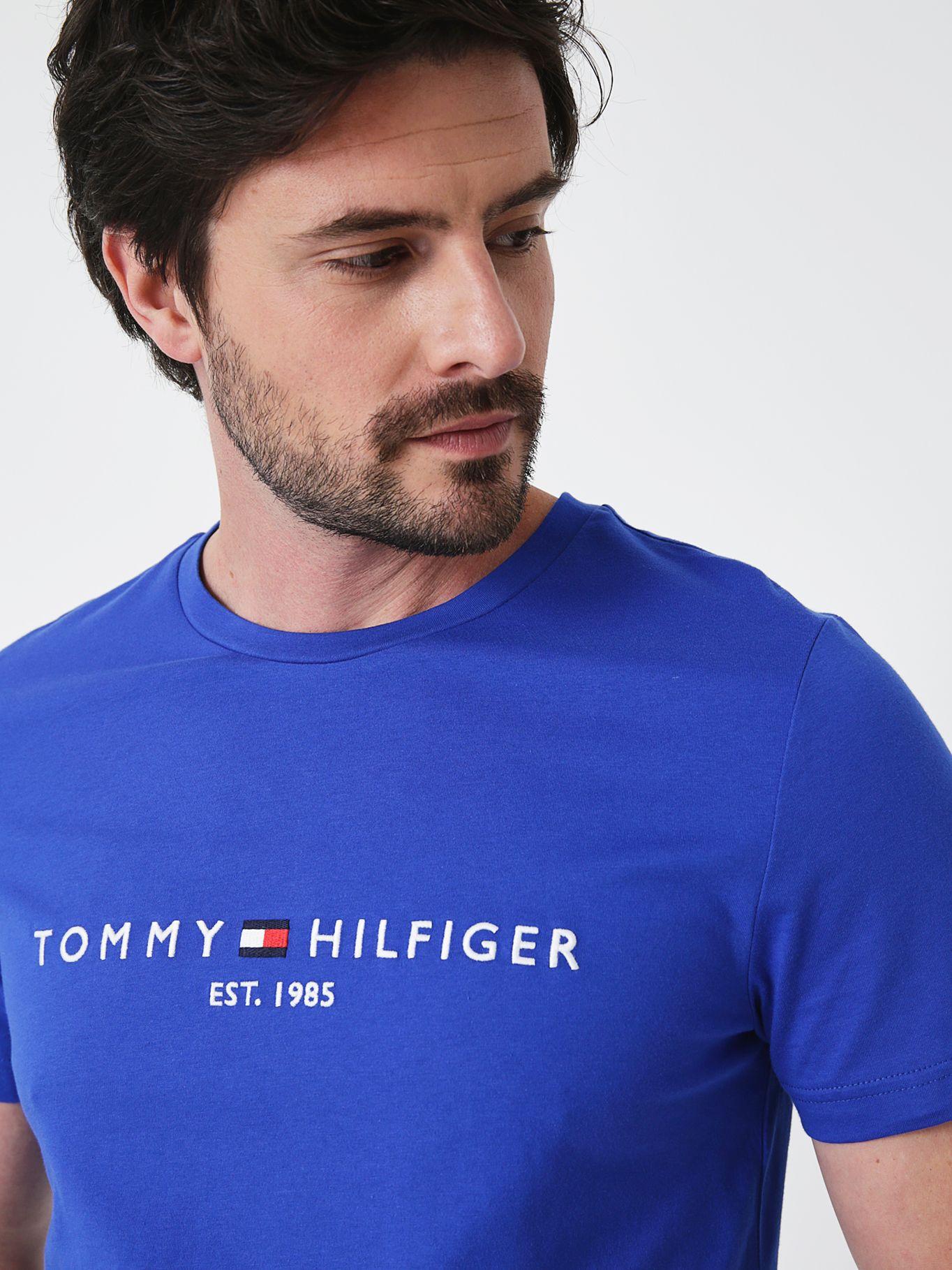 Polera Im Logo Slim Fit Azul Tommy Hilfiger-3