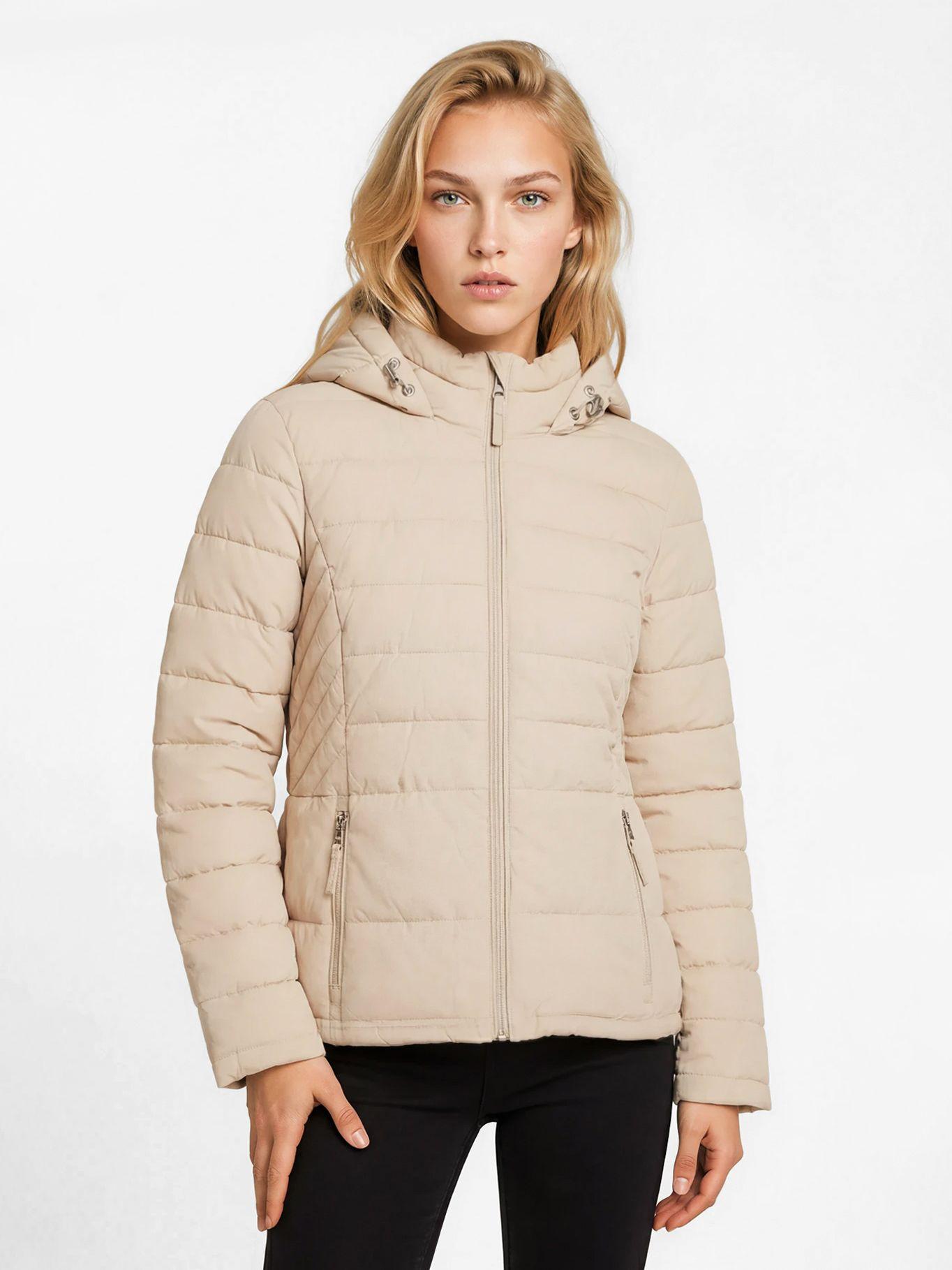 Parka Acolchada Solid Beige Tommy Hilfiger-0