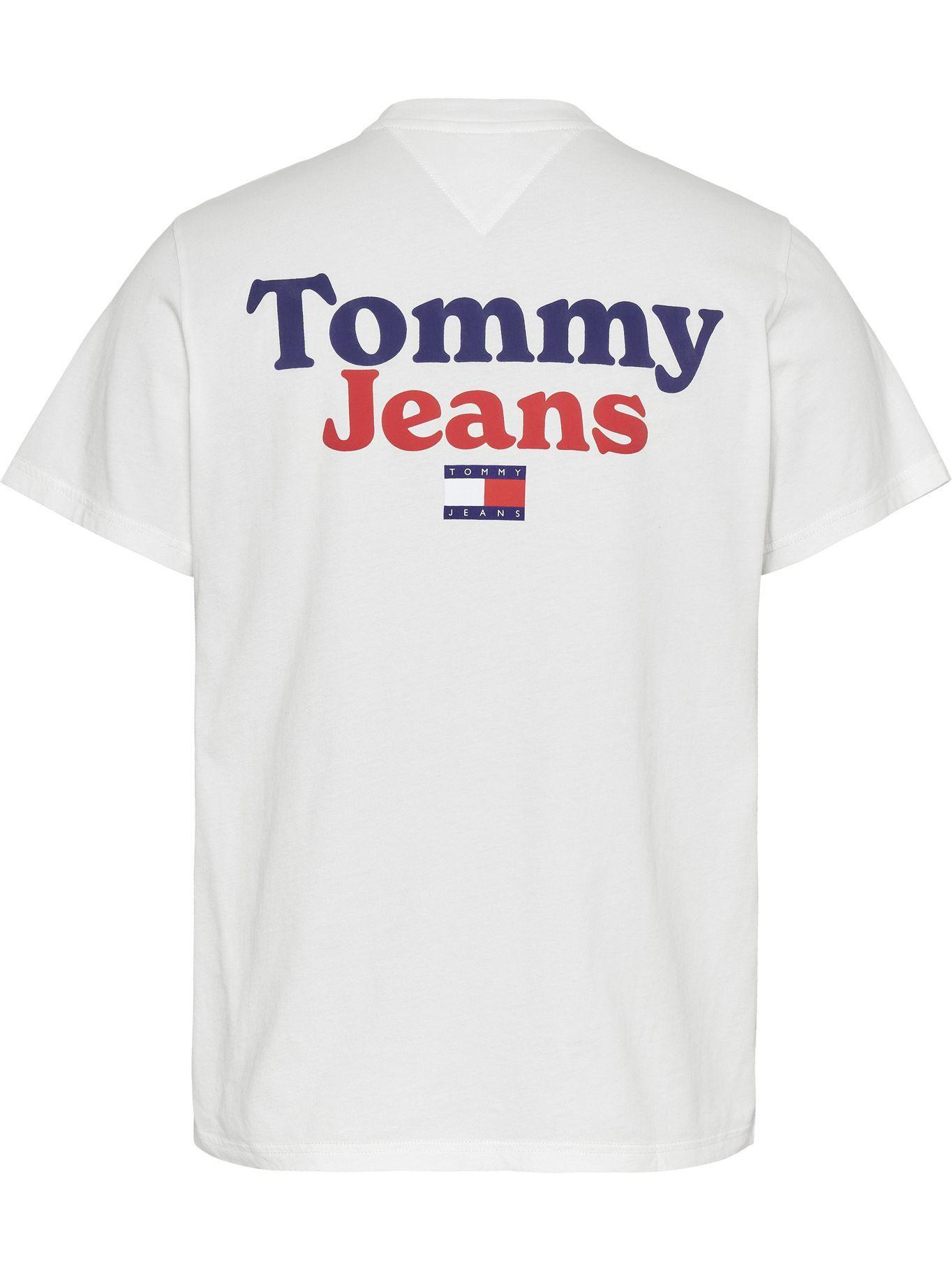 Polera Back Graphic Logo Blanco Tommy Jeans-1