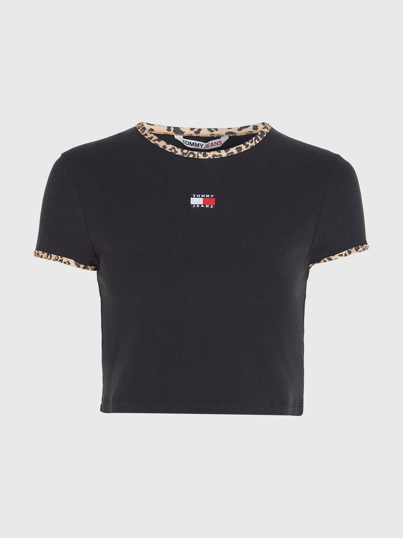 Polera Con Print De Leopardo Negro Tommy Jeans-4