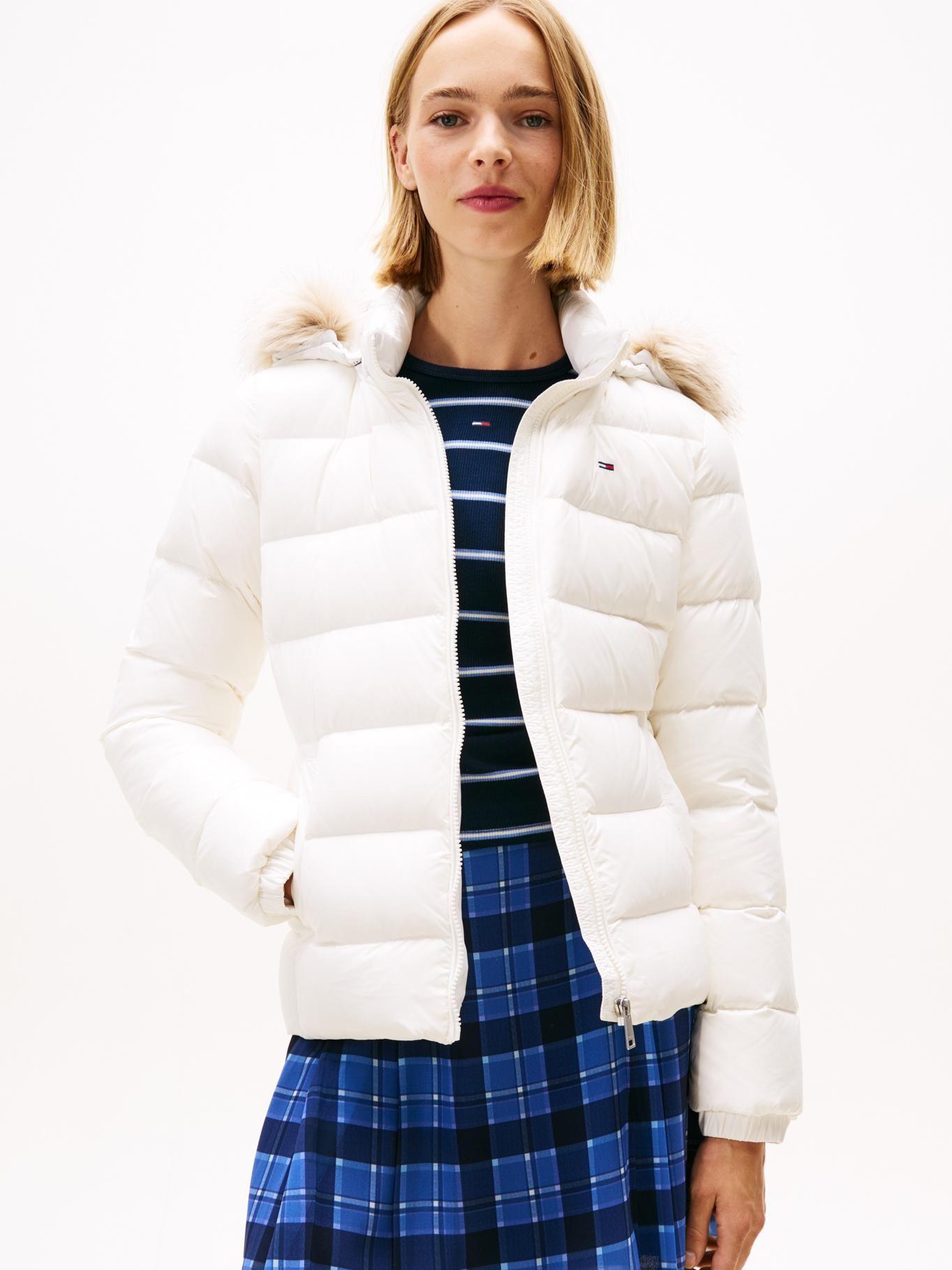 Parka Hooded Basic Acolchada Blanco Tommy Jeans-0