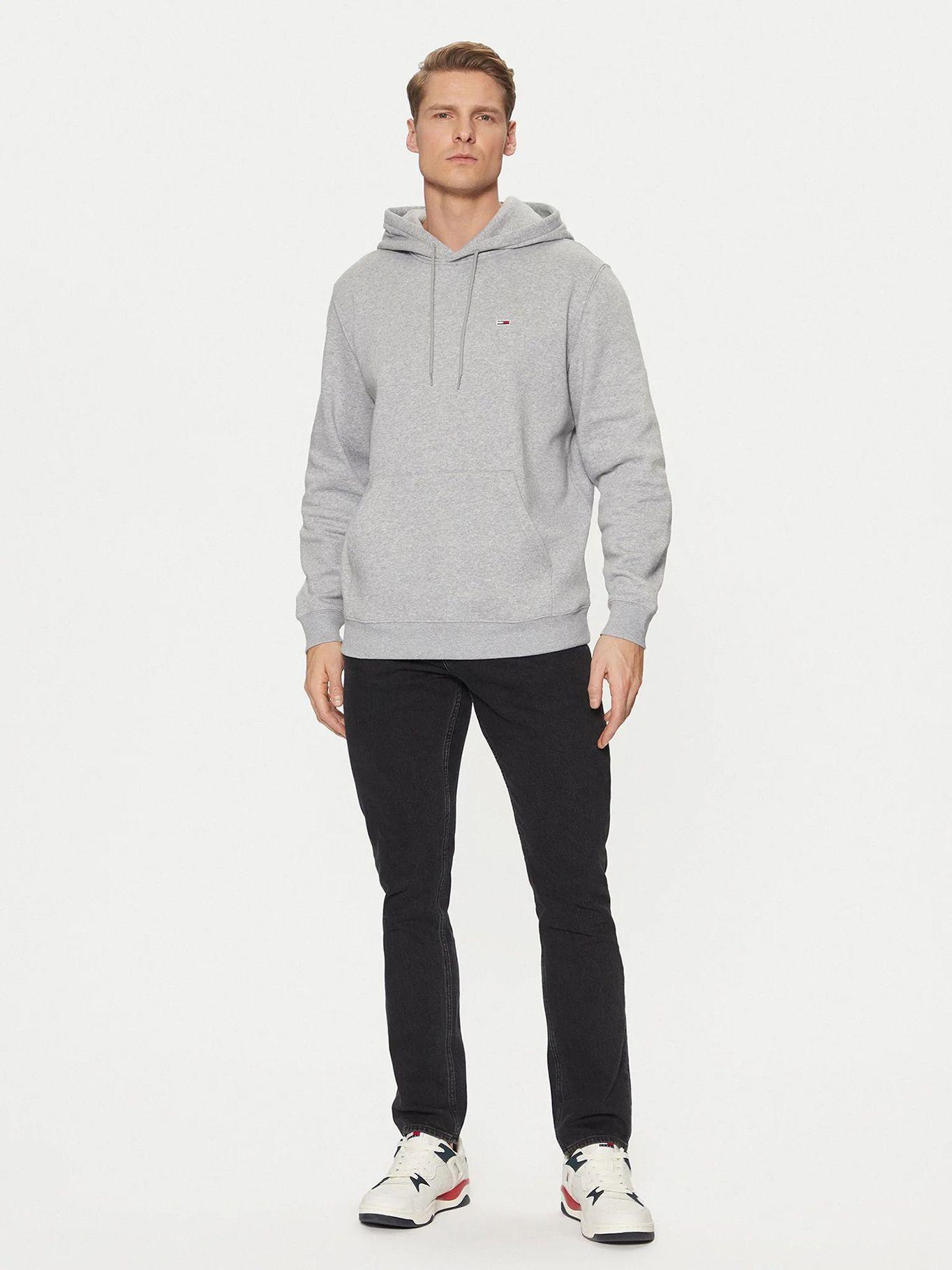 Polerón Hoodie Solid Logo P6N Gris Tommy Jeans-1
