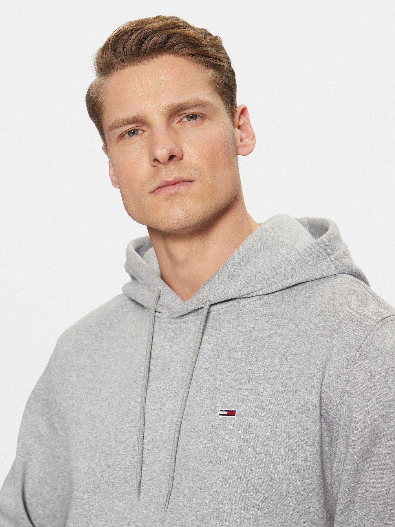 Polerón Hoodie Solid Logo P6N Gris Tommy Jeans-3