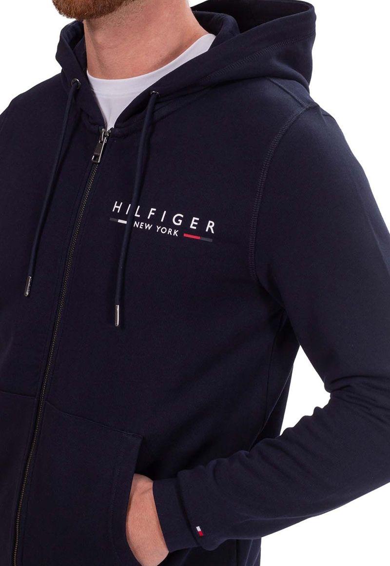 Polerón Hoodie Con Cierre New York Azul Tommy Hilfiger-3