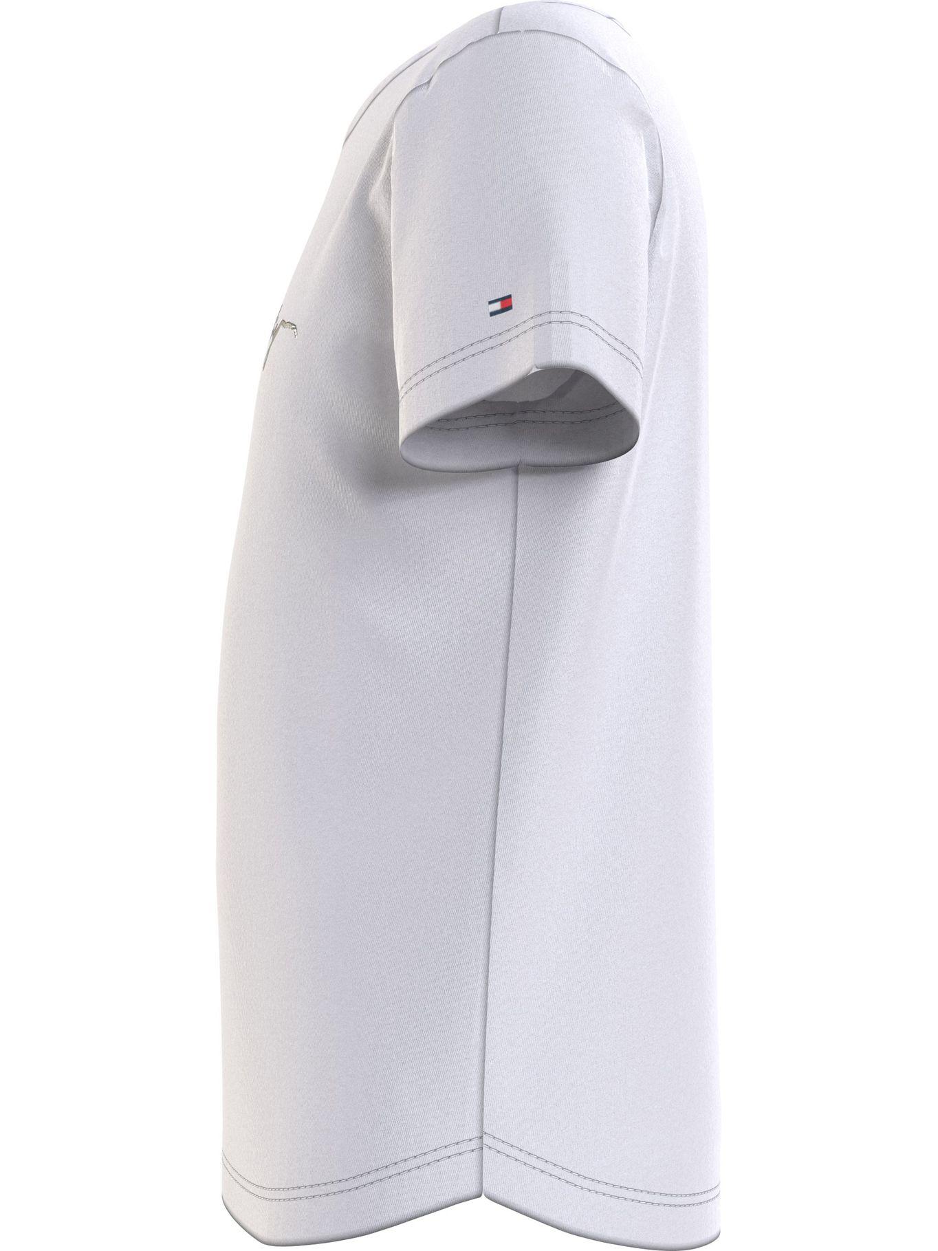 Polera Metallic Logo Blanco Tommy Hilfiger MY2-3