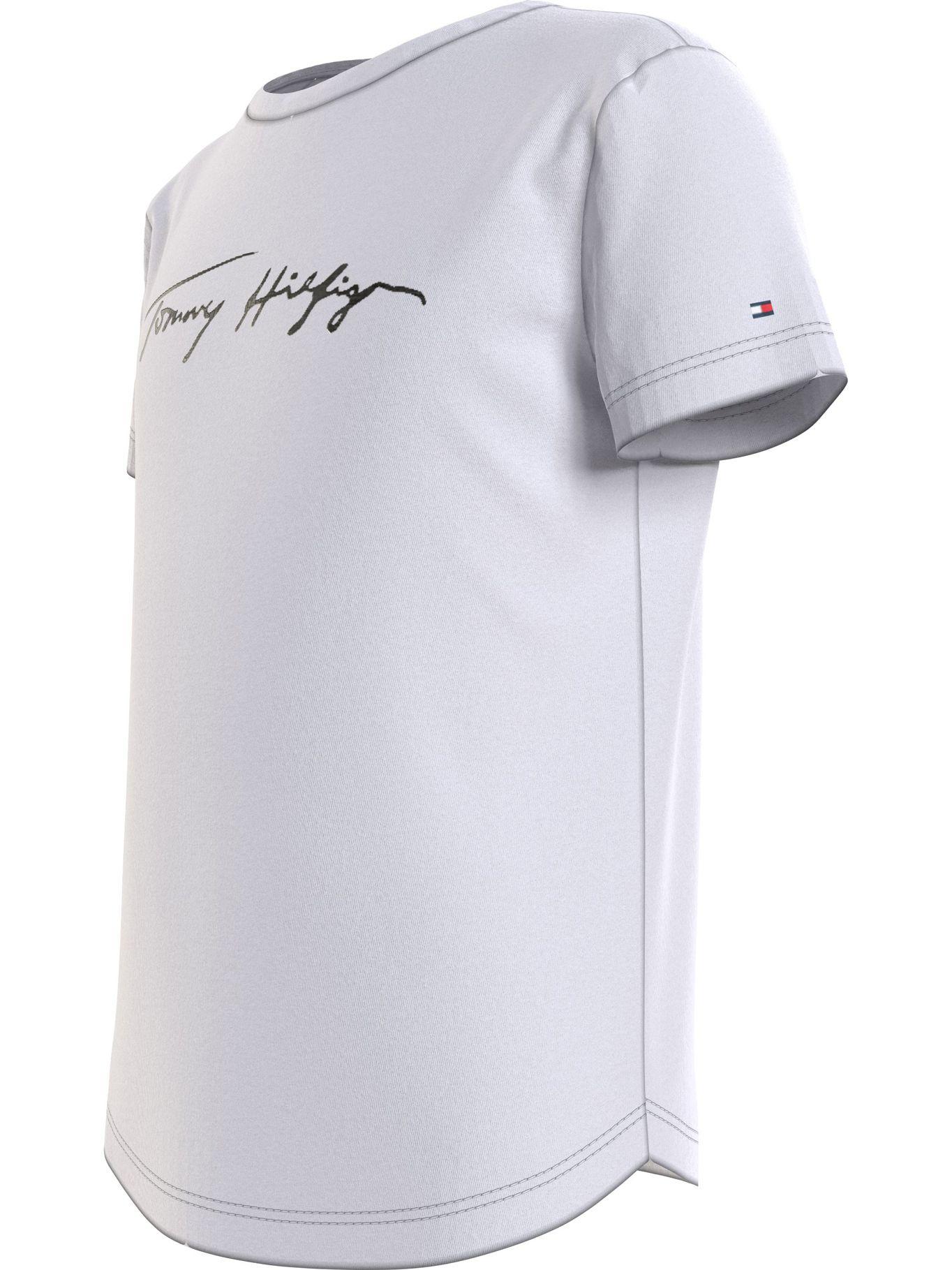 Polera Metallic Logo Blanco Tommy Hilfiger MY2-2