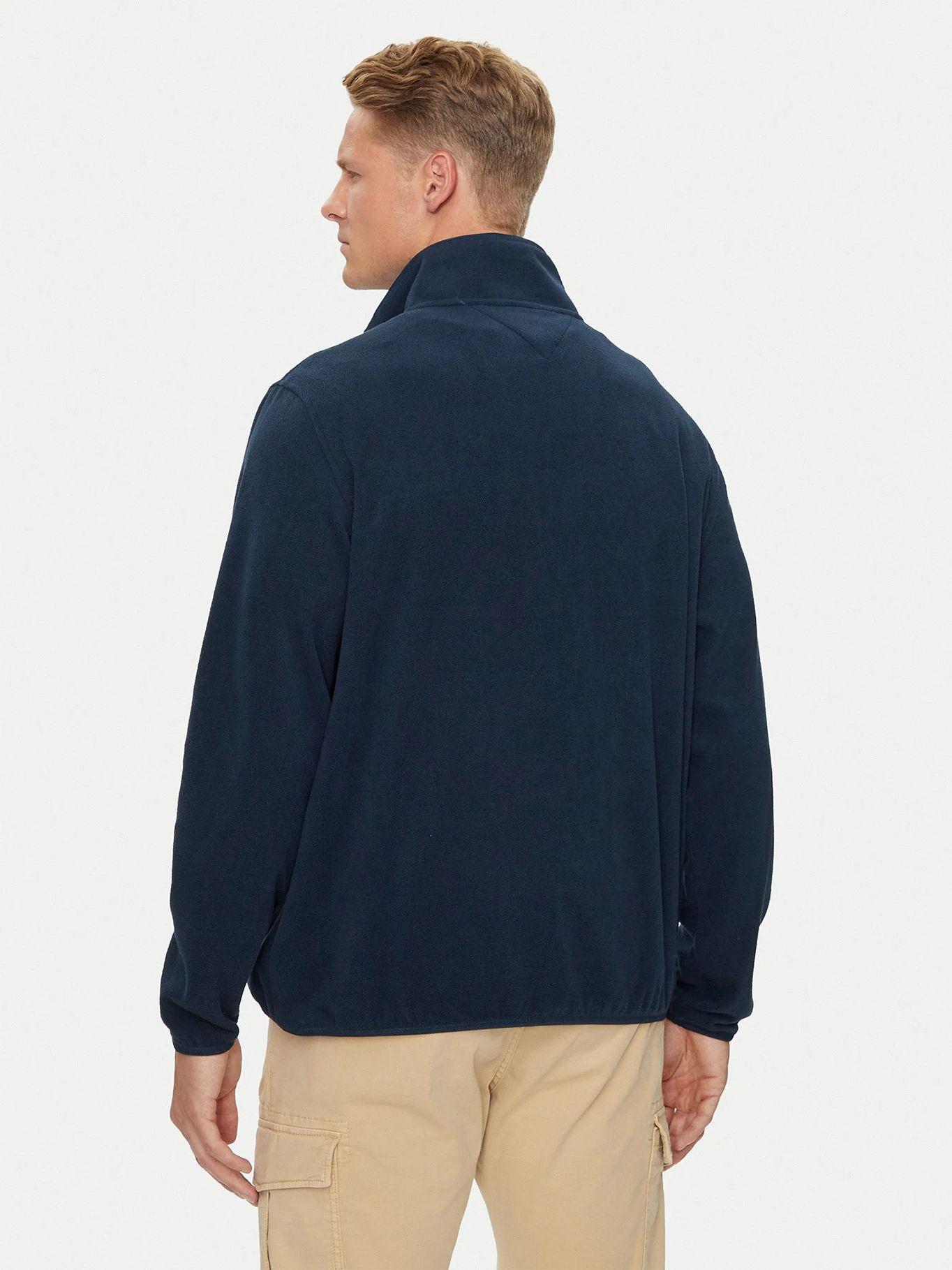 Polerón Solid Con Medio Cierre Azul Tommy Hilfiger-2
