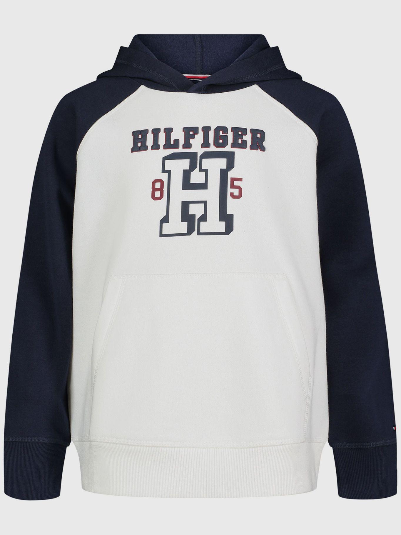 Polerón Hoodie Con Logo Circular Blanco Tommy Hilfiger-0