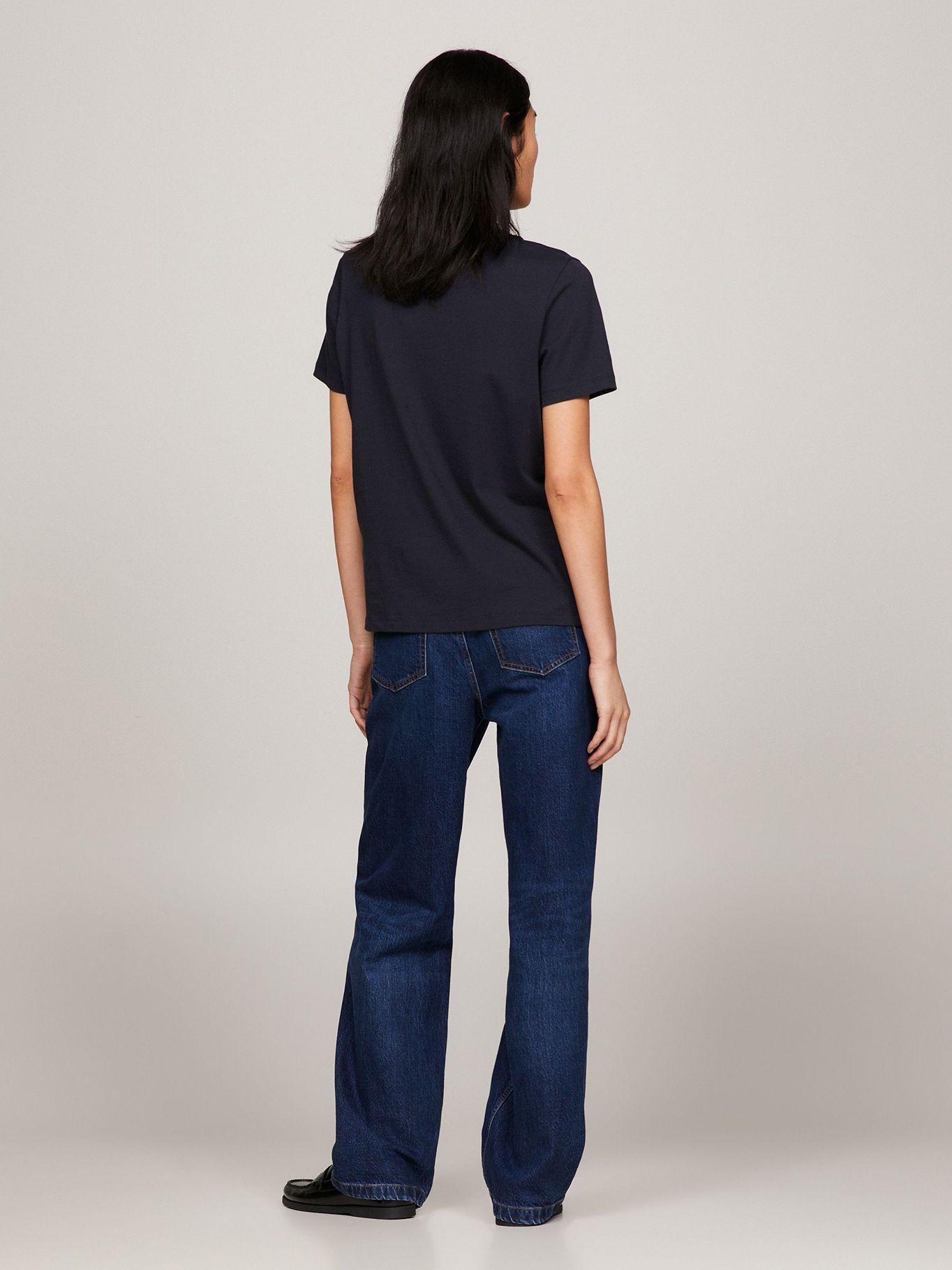 Polera Signature Logo 5WD Azul Tommy Hilfiger-2