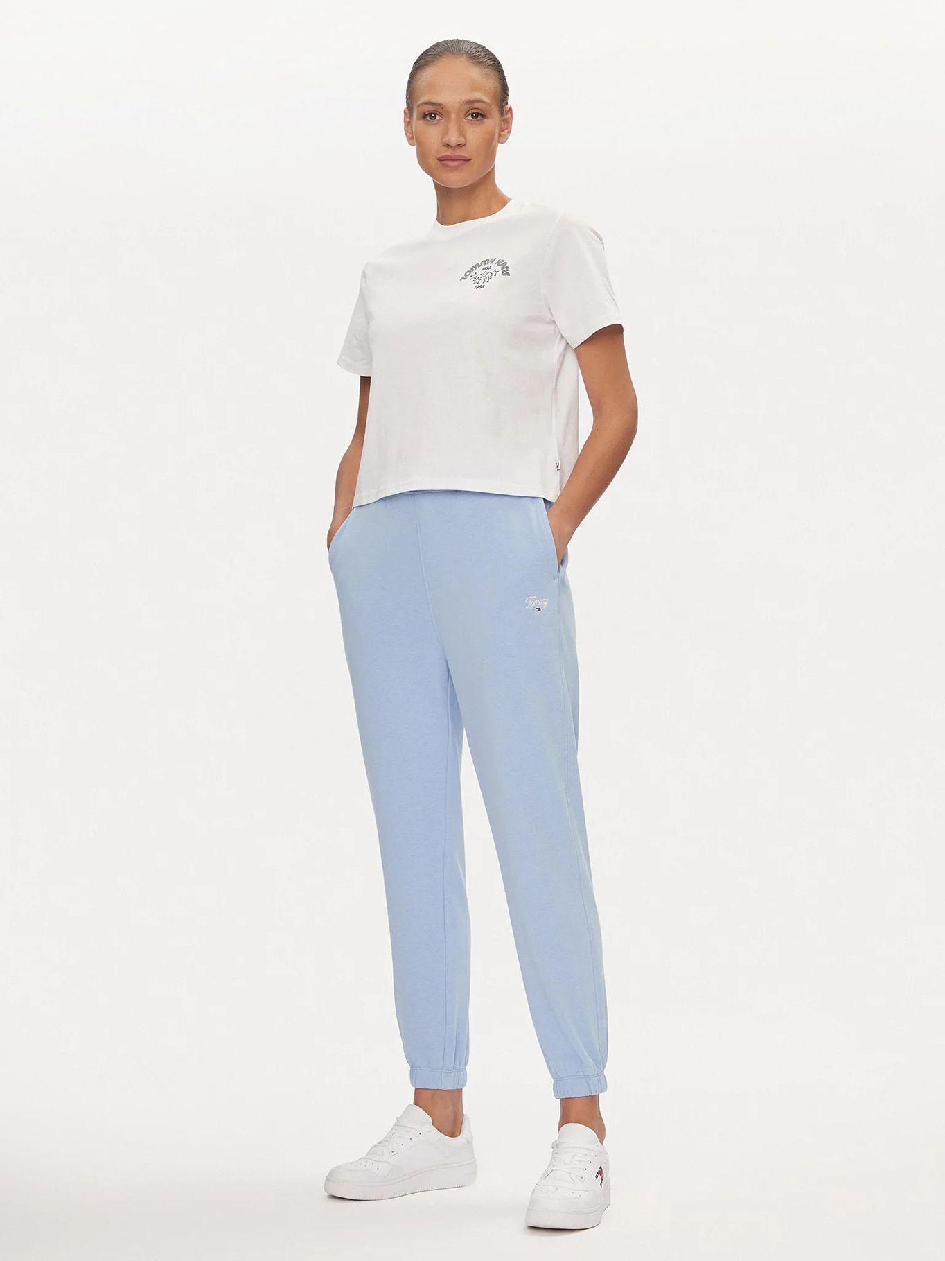 Joggers Relaxed Con Logo Celeste Tommy Jeans-0