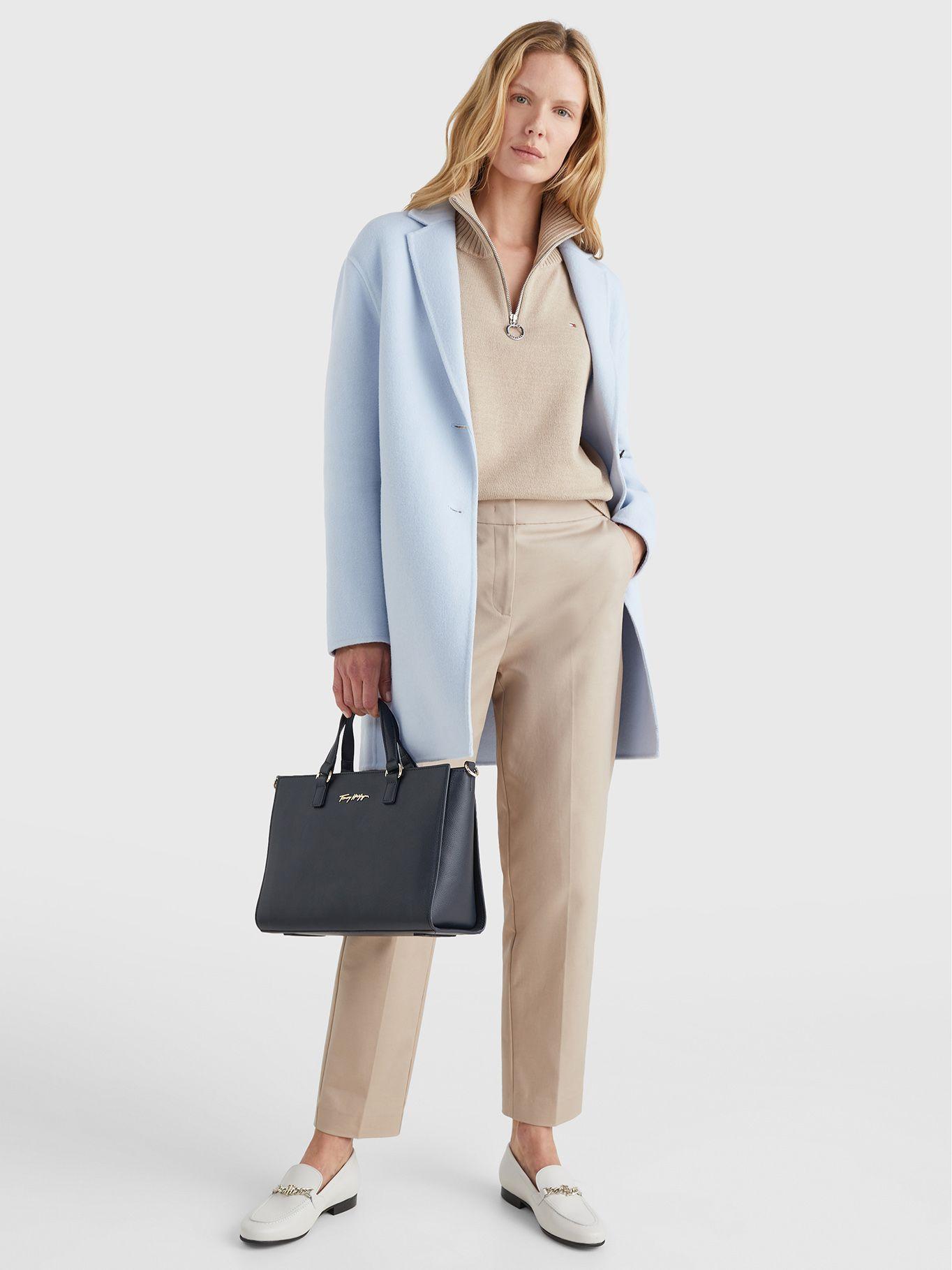 Cartera Satchel Joy Con Logo Azul Tommy Hilfiger-4