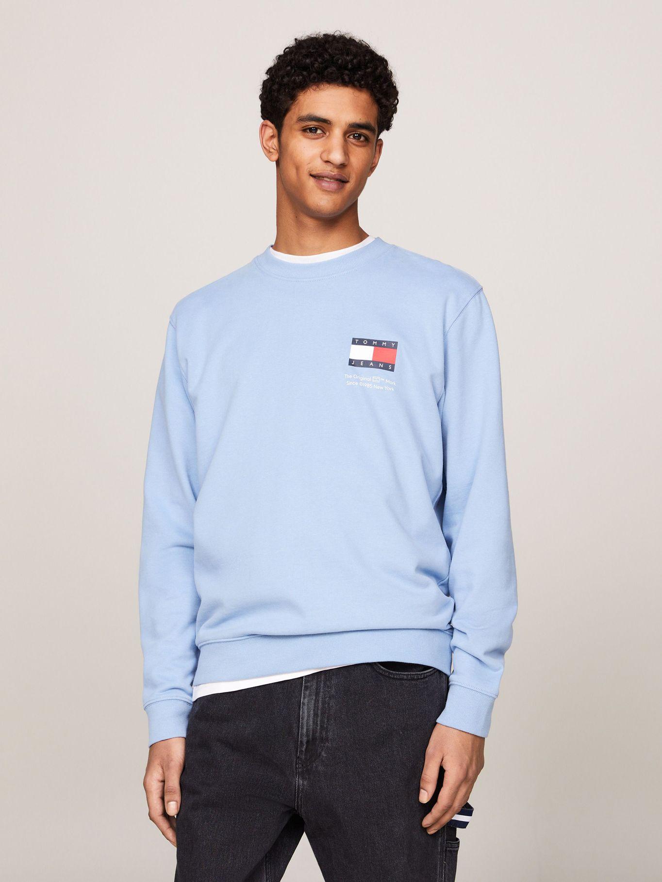 Polerón Con Logo Flag Celeste Tommy Jeans-0