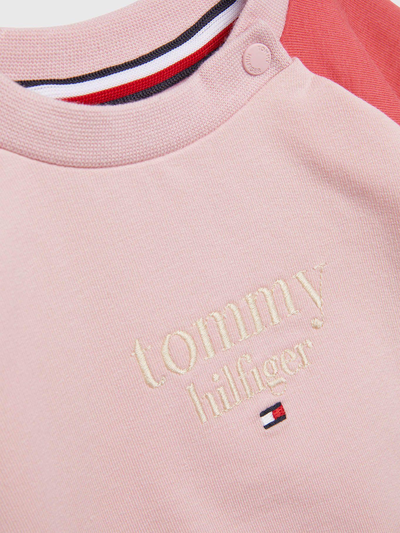 Polerón Color Block Baby Logo Rosado Tommy Hilfiger-2