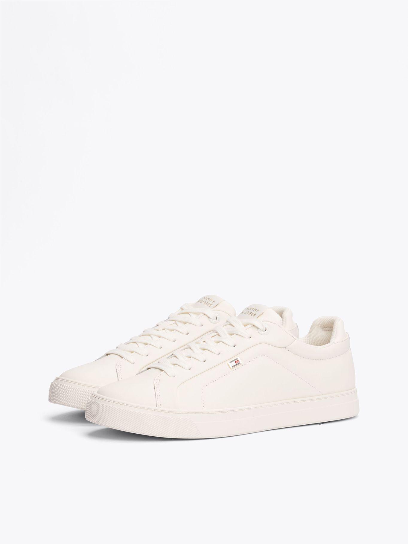 Zapatillas Icon Court Flag De Cuero Blanco Tommy Hilfiger-0