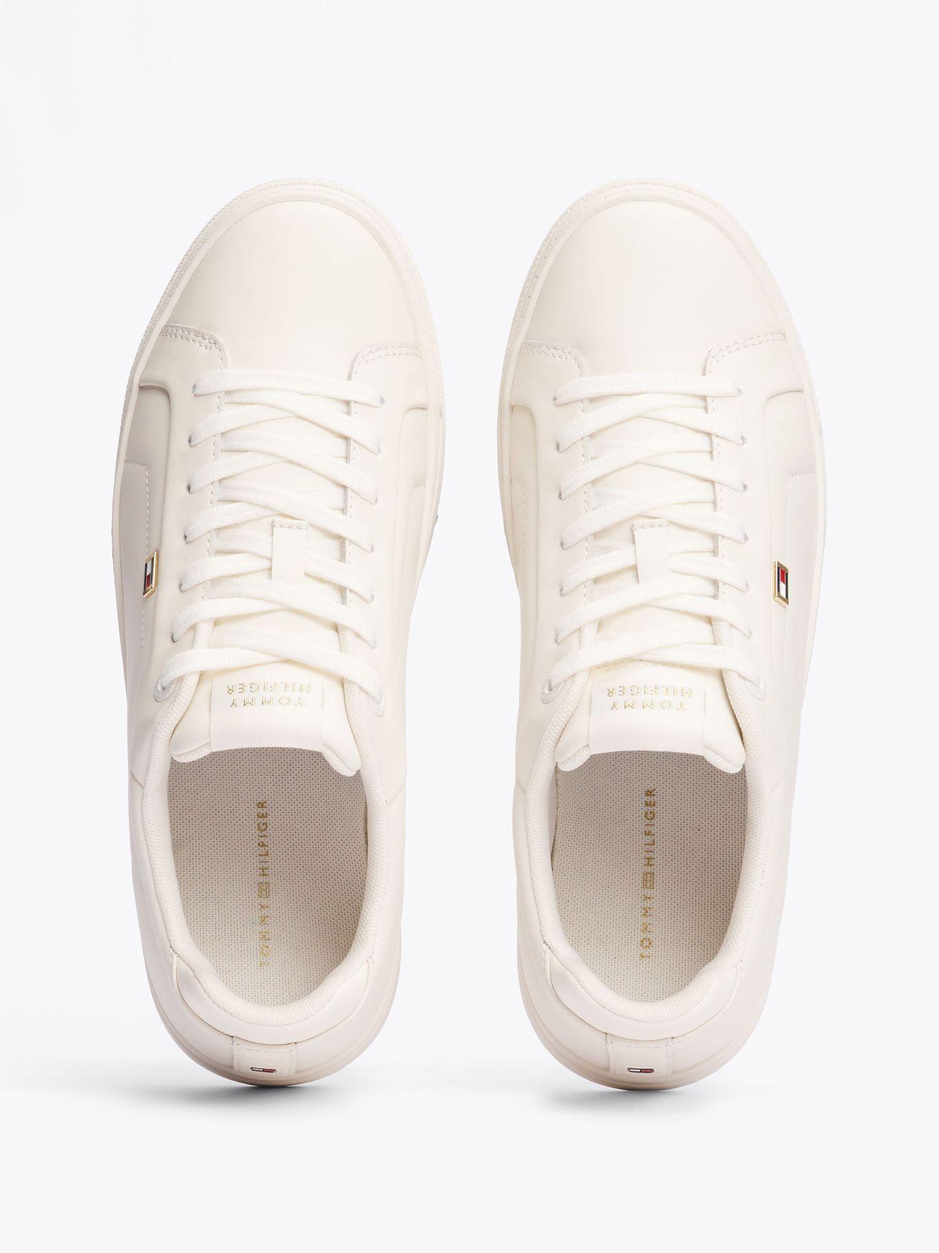Zapatillas Icon Court Flag De Cuero Blanco Tommy Hilfiger-2