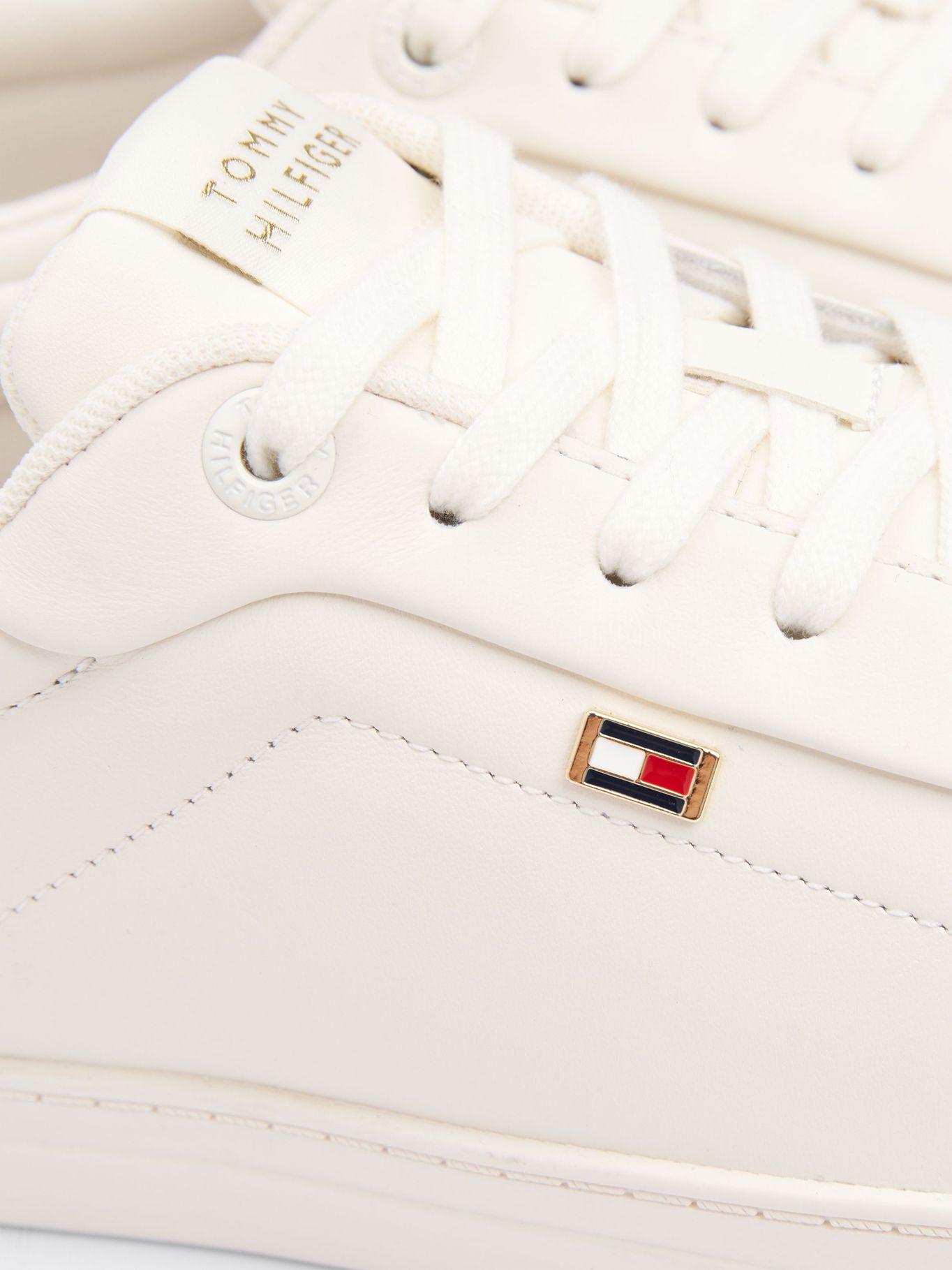 Zapatillas Icon Court Flag De Cuero Blanco Tommy Hilfiger-6