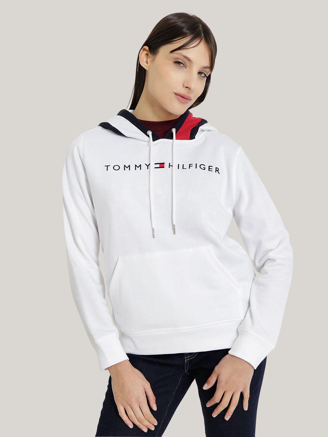 POLERÓN HOODIE COLORBLOCK FLAG BLANCO TOMMY HILFIGER-0