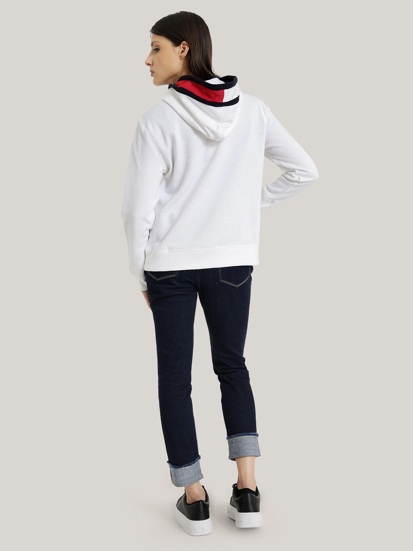 POLERÓN HOODIE COLORBLOCK FLAG BLANCO TOMMY HILFIGER-2