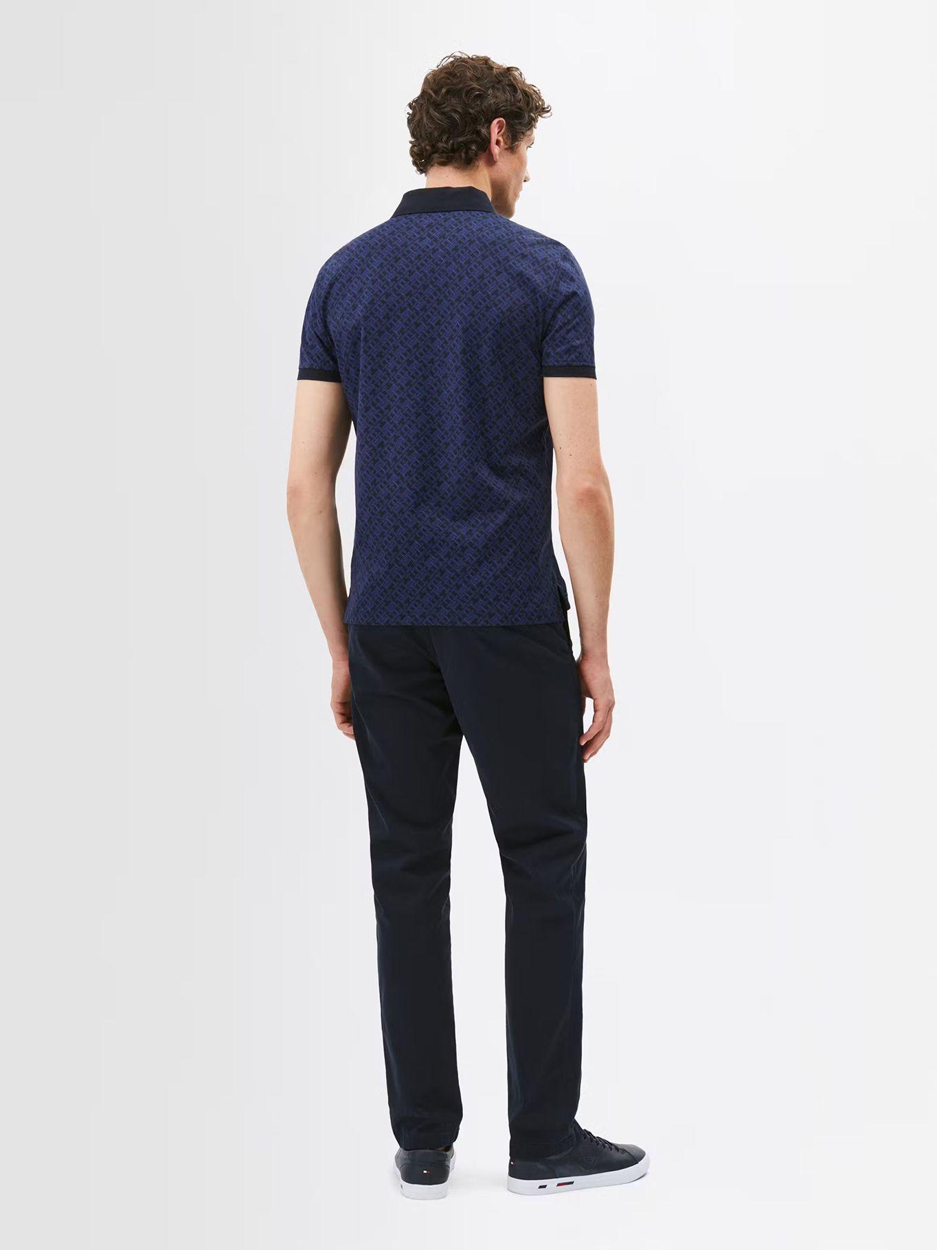 Polo Monogram Regular Fit Azul Tommy Hilfiger-2