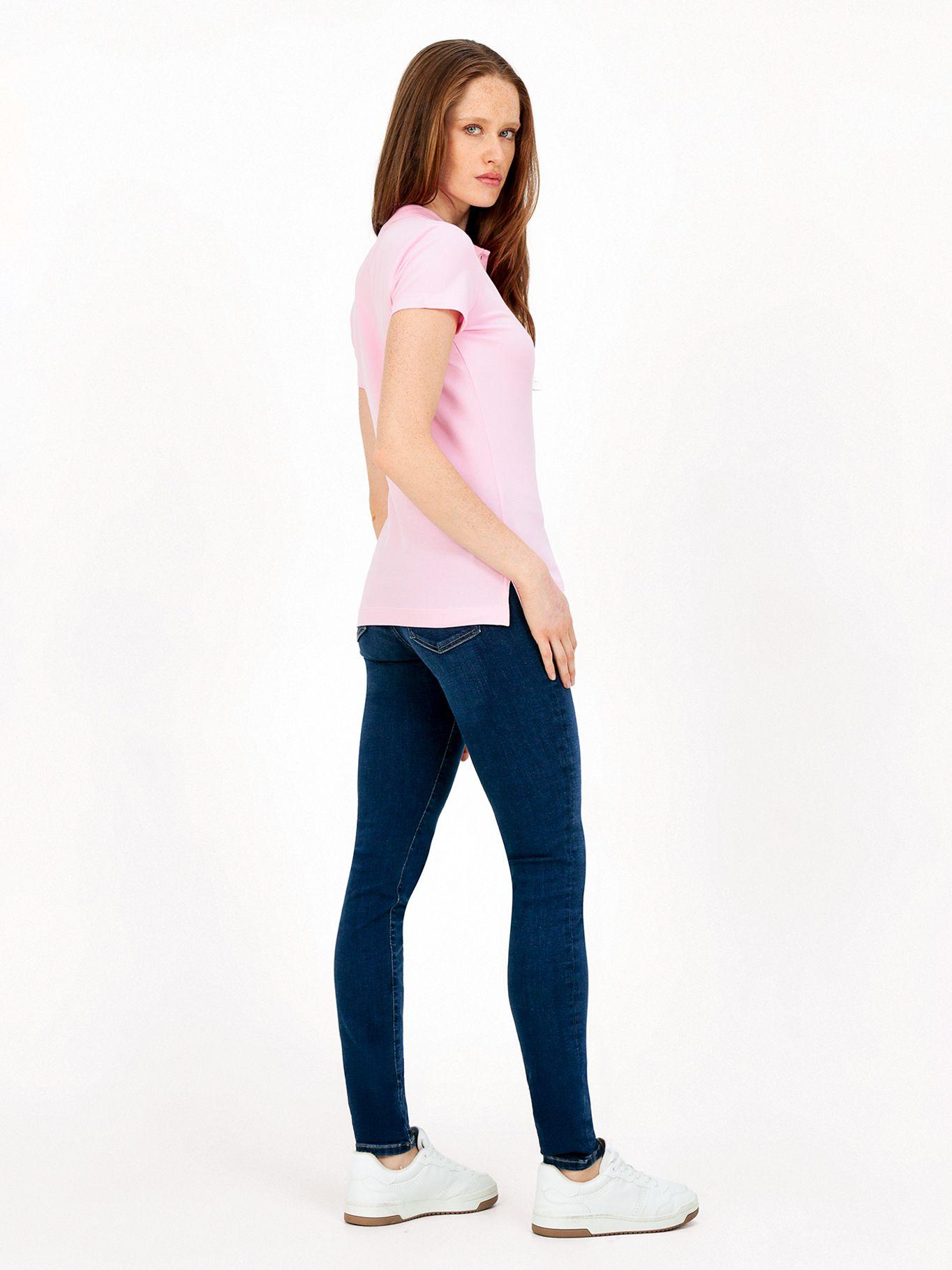 Polo Solid Slim Fit Con 5 Botones Rosado Tommy Hilfiger-2