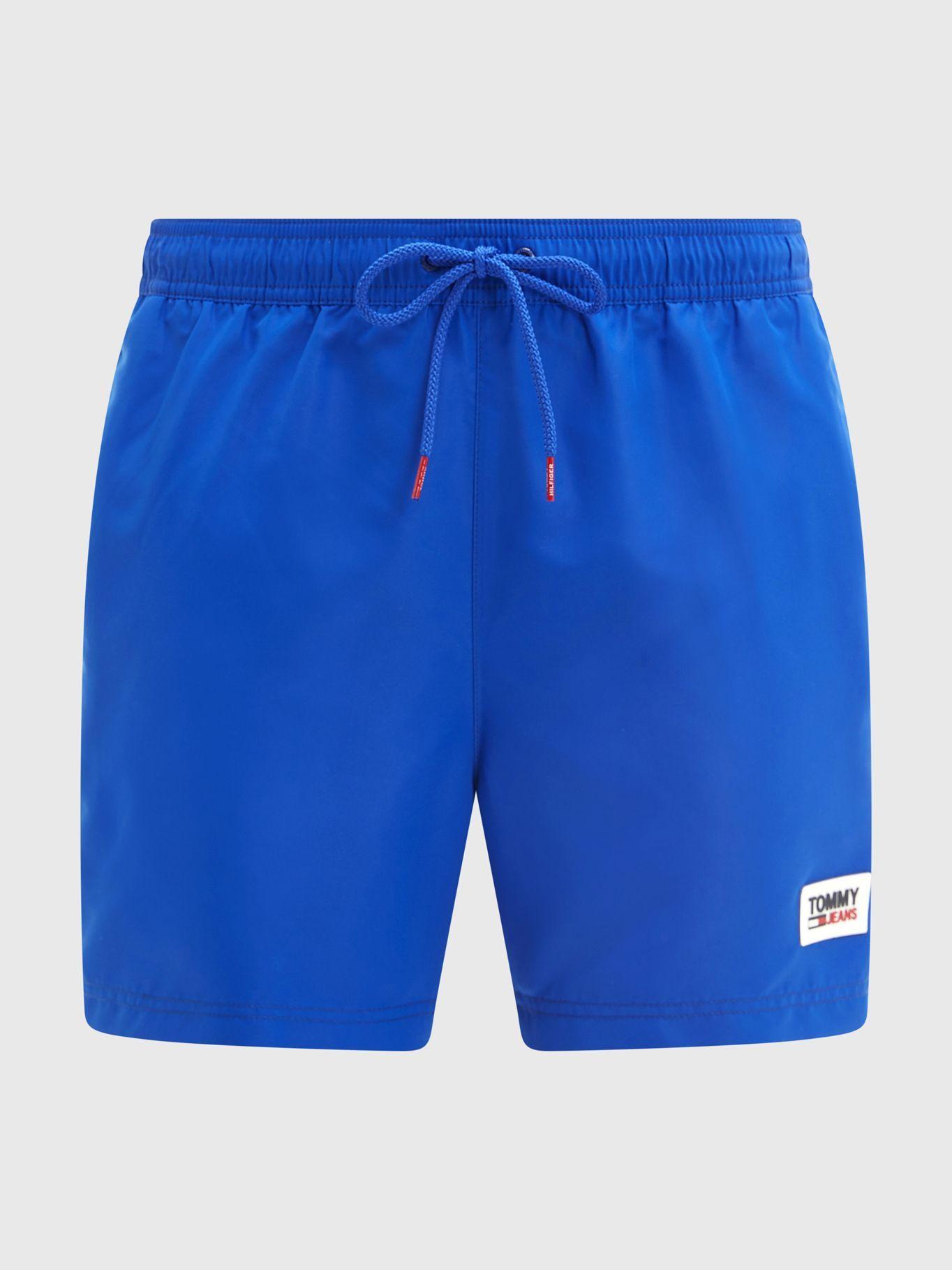 Traje De Baño Con Parche Logo C66 Azul Tommy Hilfiger-4