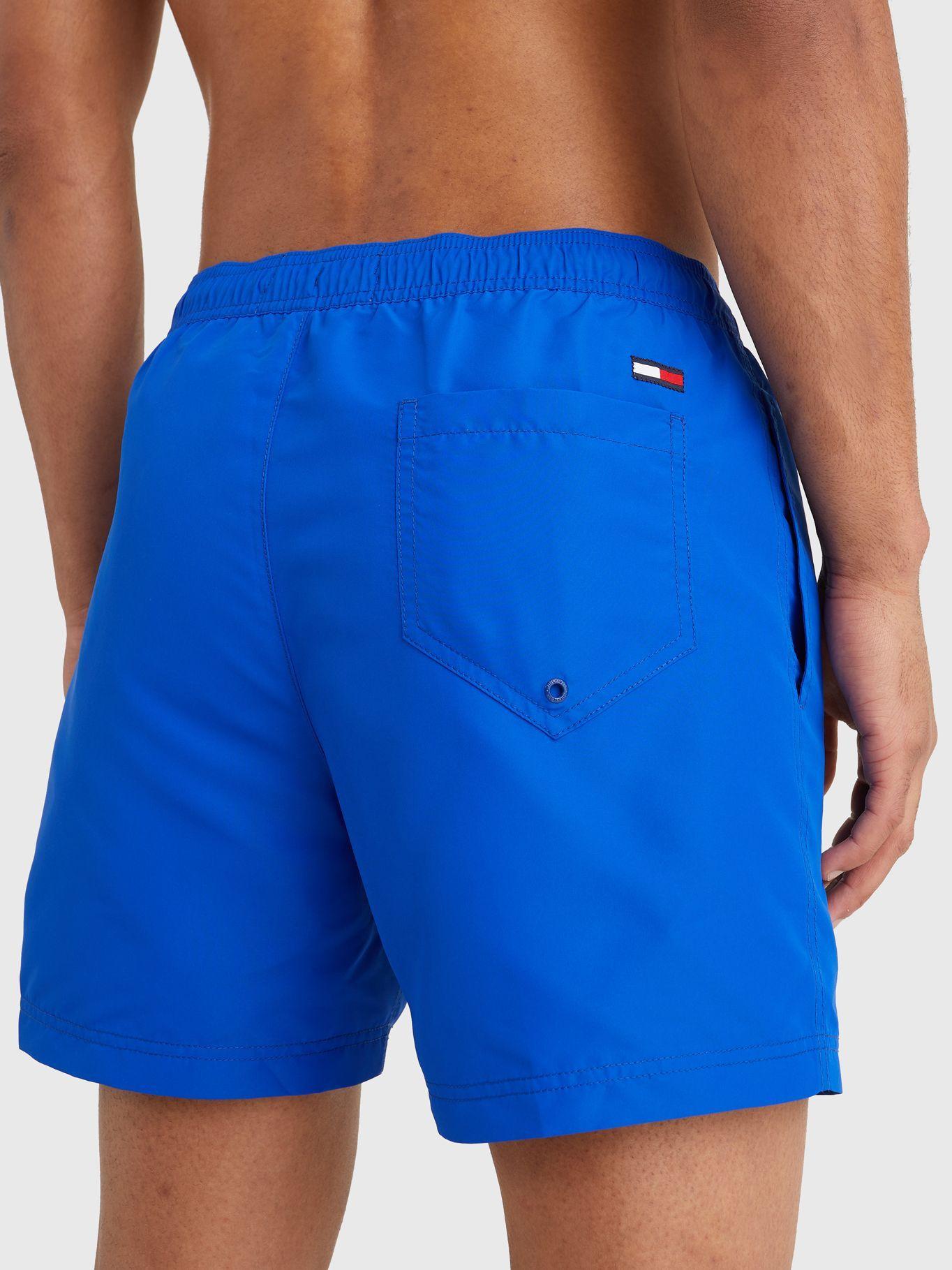Traje De Baño Con Parche Logo C66 Azul Tommy Hilfiger-1