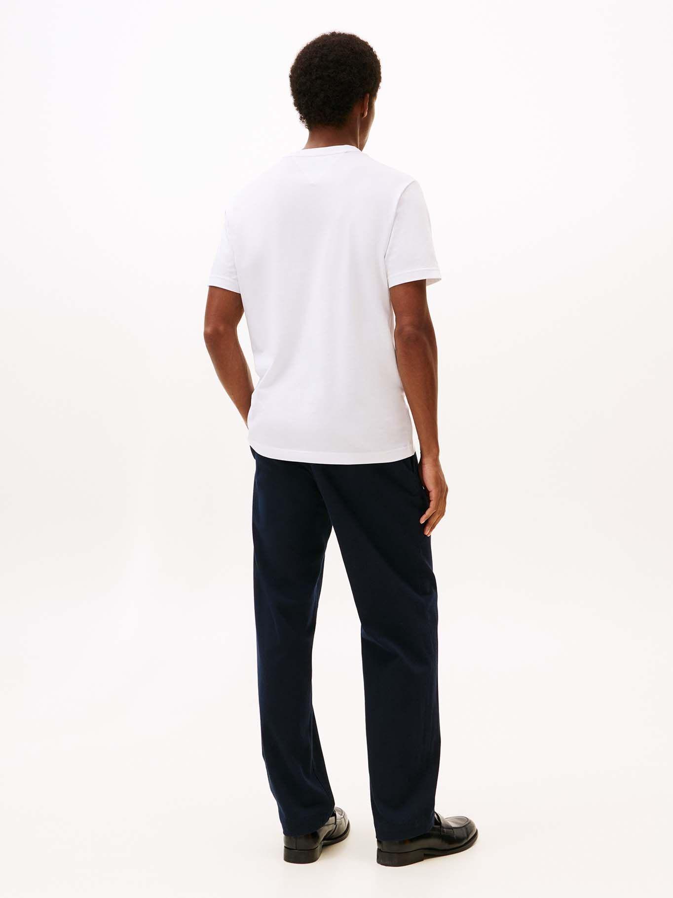 Polera Con Logo Flag Gráfico Blanco Tommy Hilfiger-2