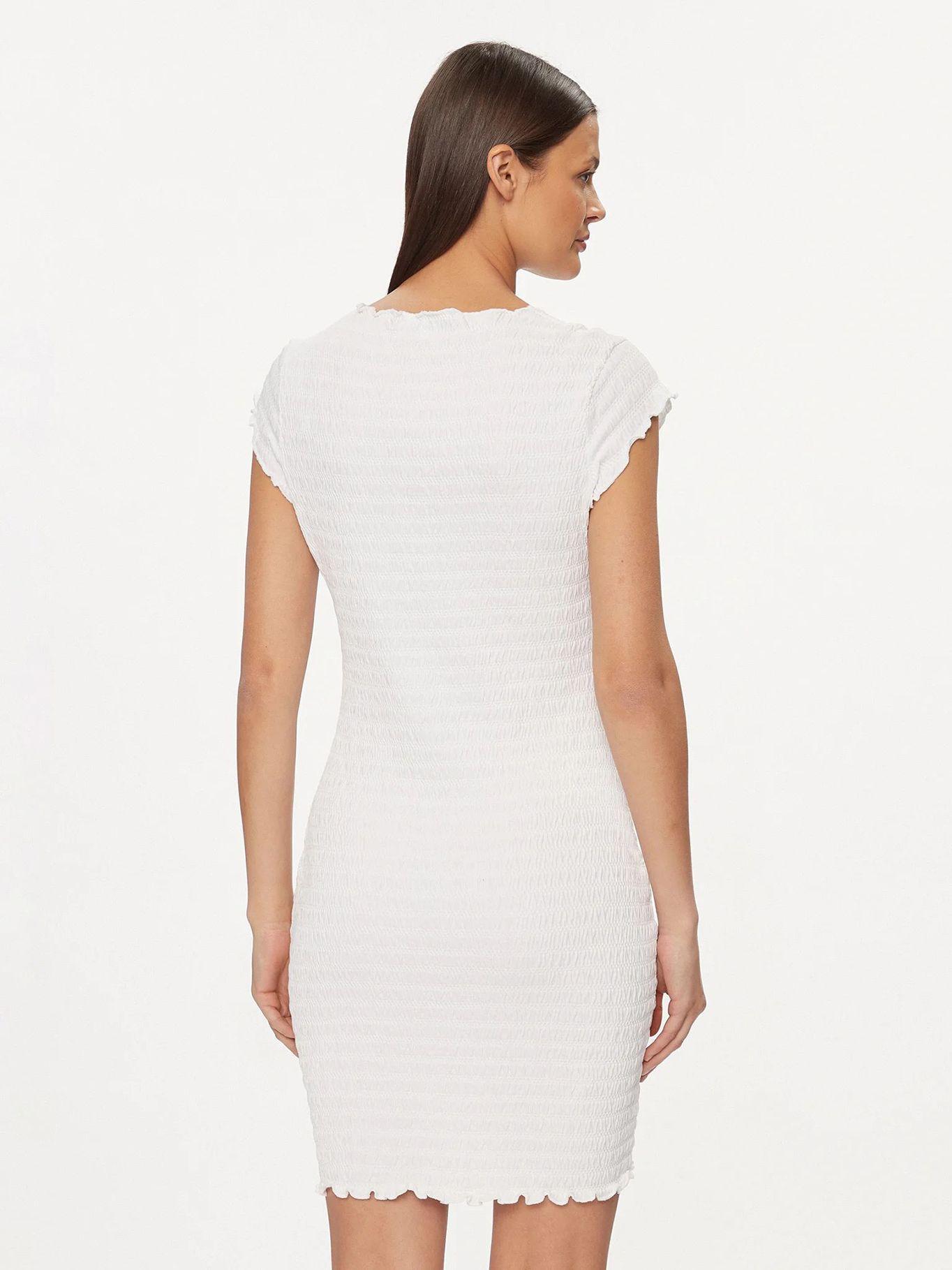 Vestido Essential Fruncido Blanco Tommy Jeans-2