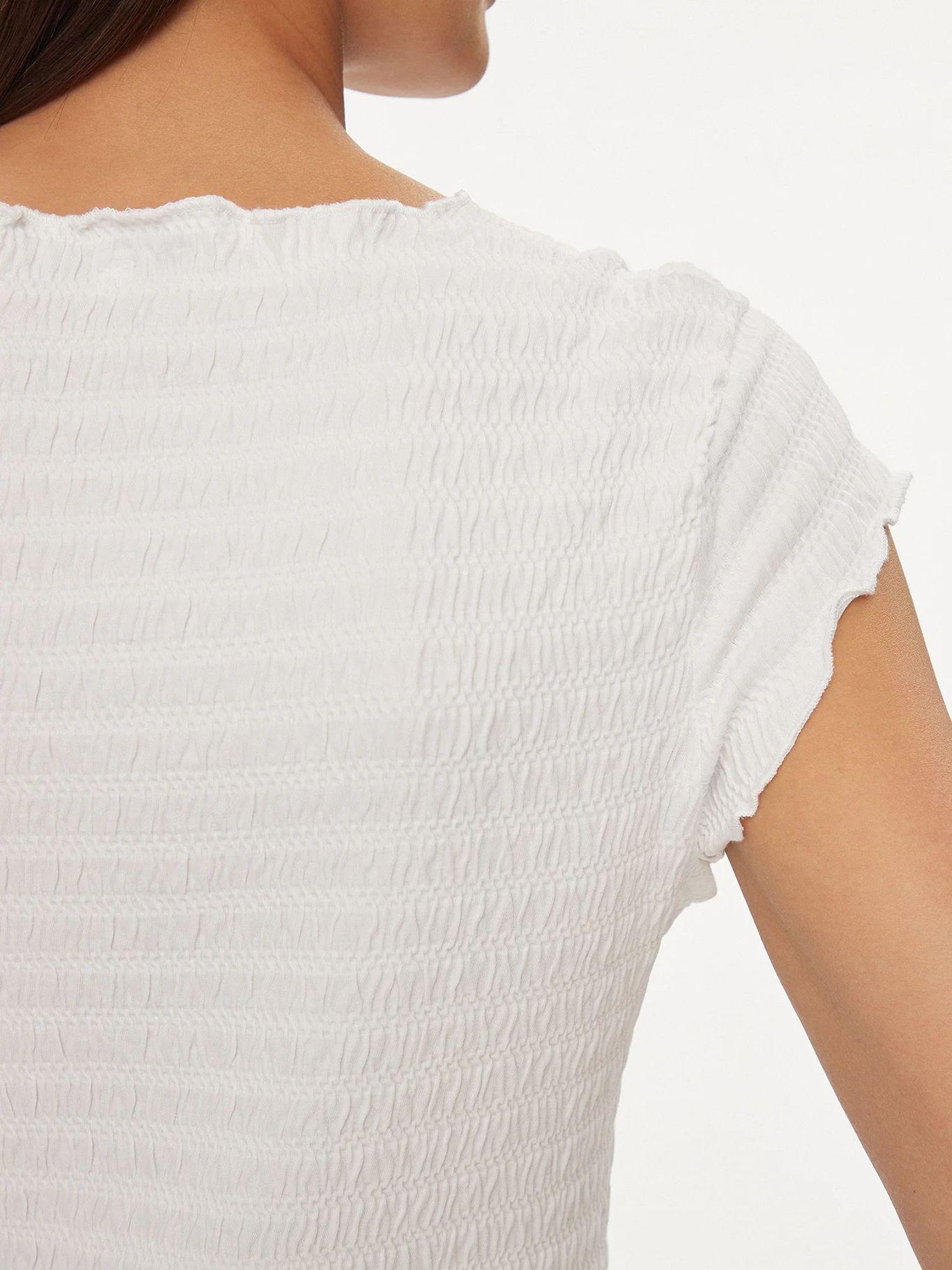 Vestido Essential Fruncido Blanco Tommy Jeans-4