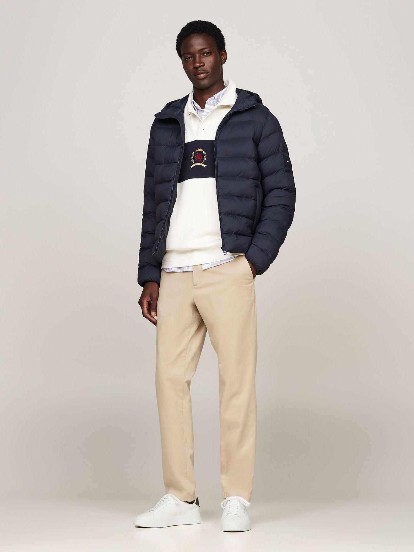 Zapatilla Court De Cuero Con Logo Blanco Tommy Hilfiger-1