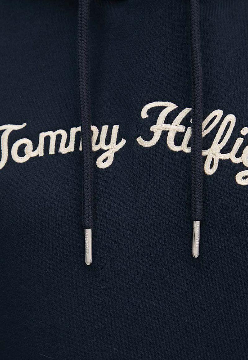 Polerón Hoodie y Logo Bordado DW5 Azul Tommy Hilfiger-4